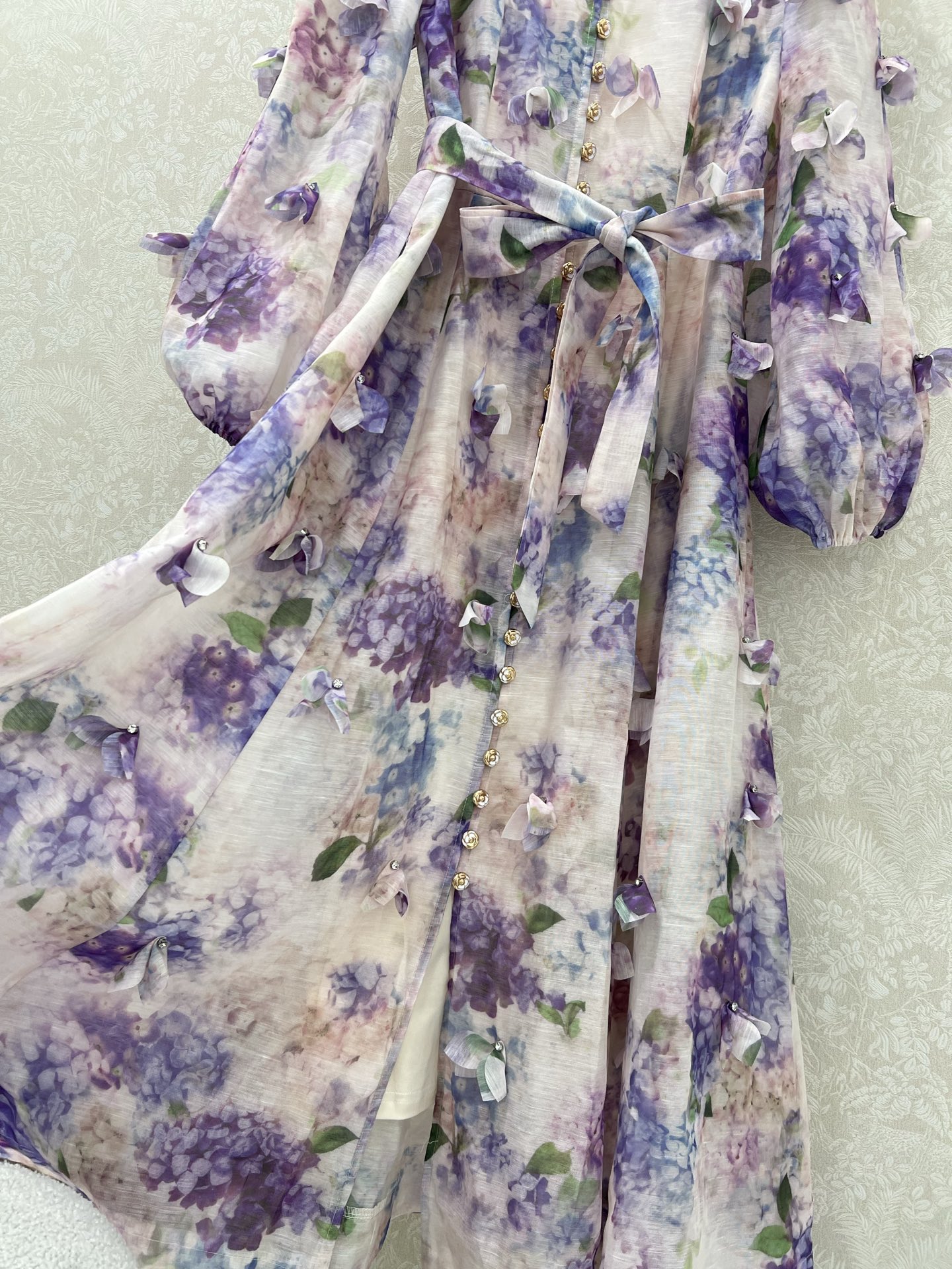 🔥🔥Zimmerman*兹/默曼 25新款印花系列 同步上新啦 小立领灯笼袖设计 前襟定制五金  超吸睛