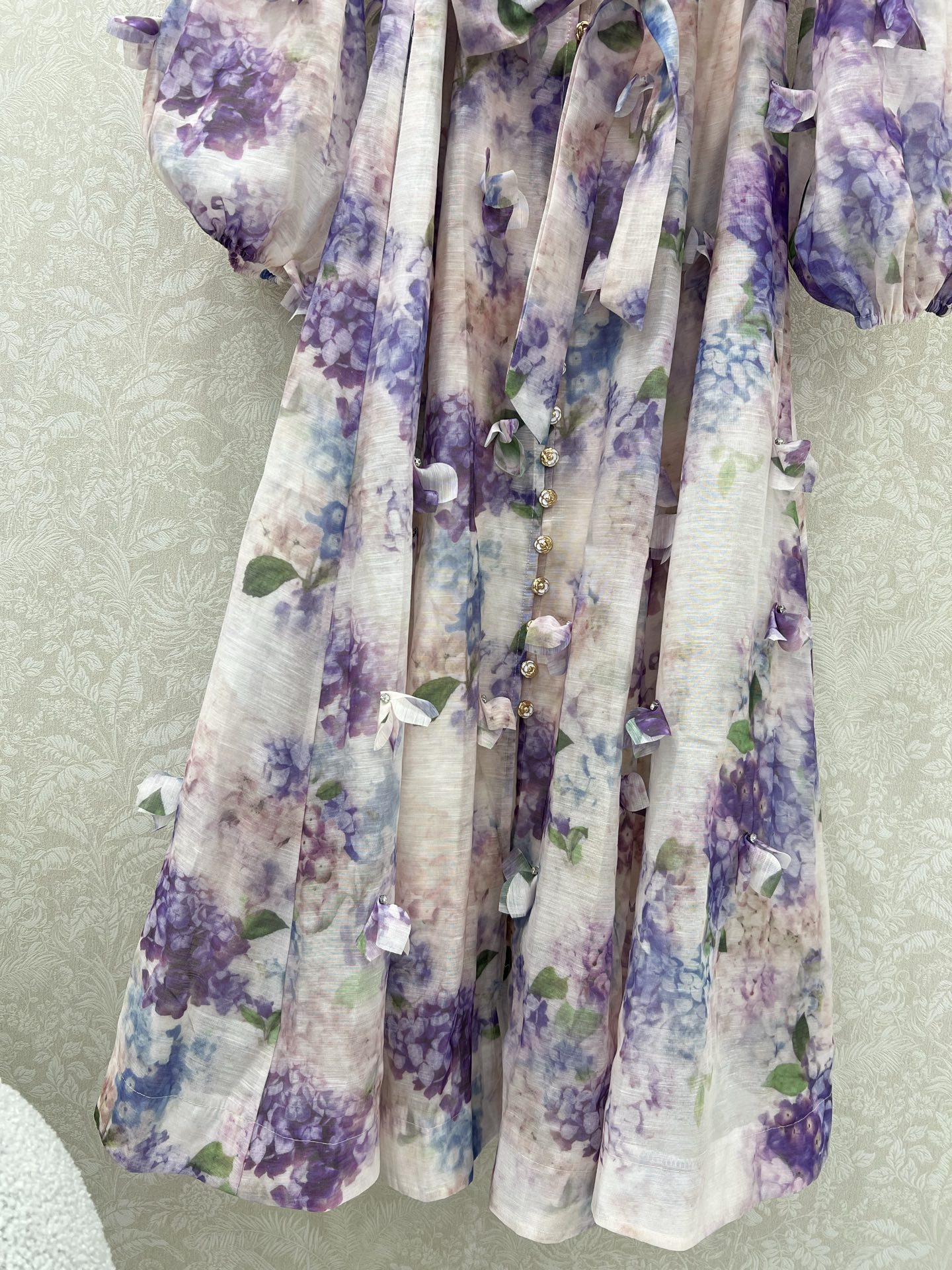 🔥🔥Zimmerman*兹/默曼 25新款印花系列 同步上新啦 小立领灯笼袖设计 前襟定制五金  超吸睛