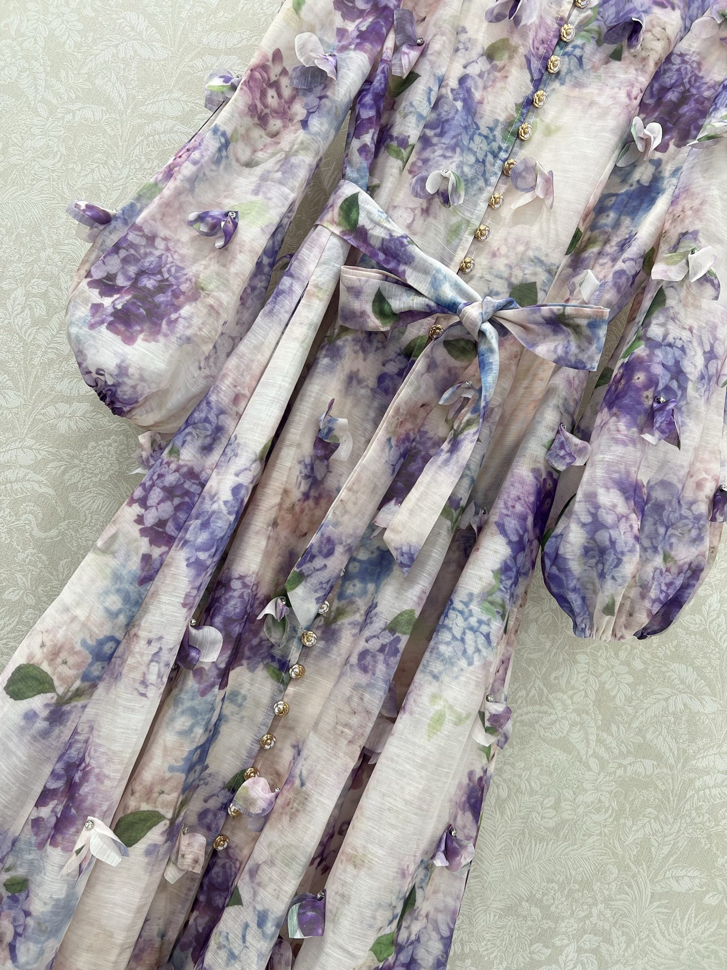 🔥🔥Zimmerman*兹/默曼 25新款印花系列 同步上新啦 小立领灯笼袖设计 前襟定制五金  超吸睛