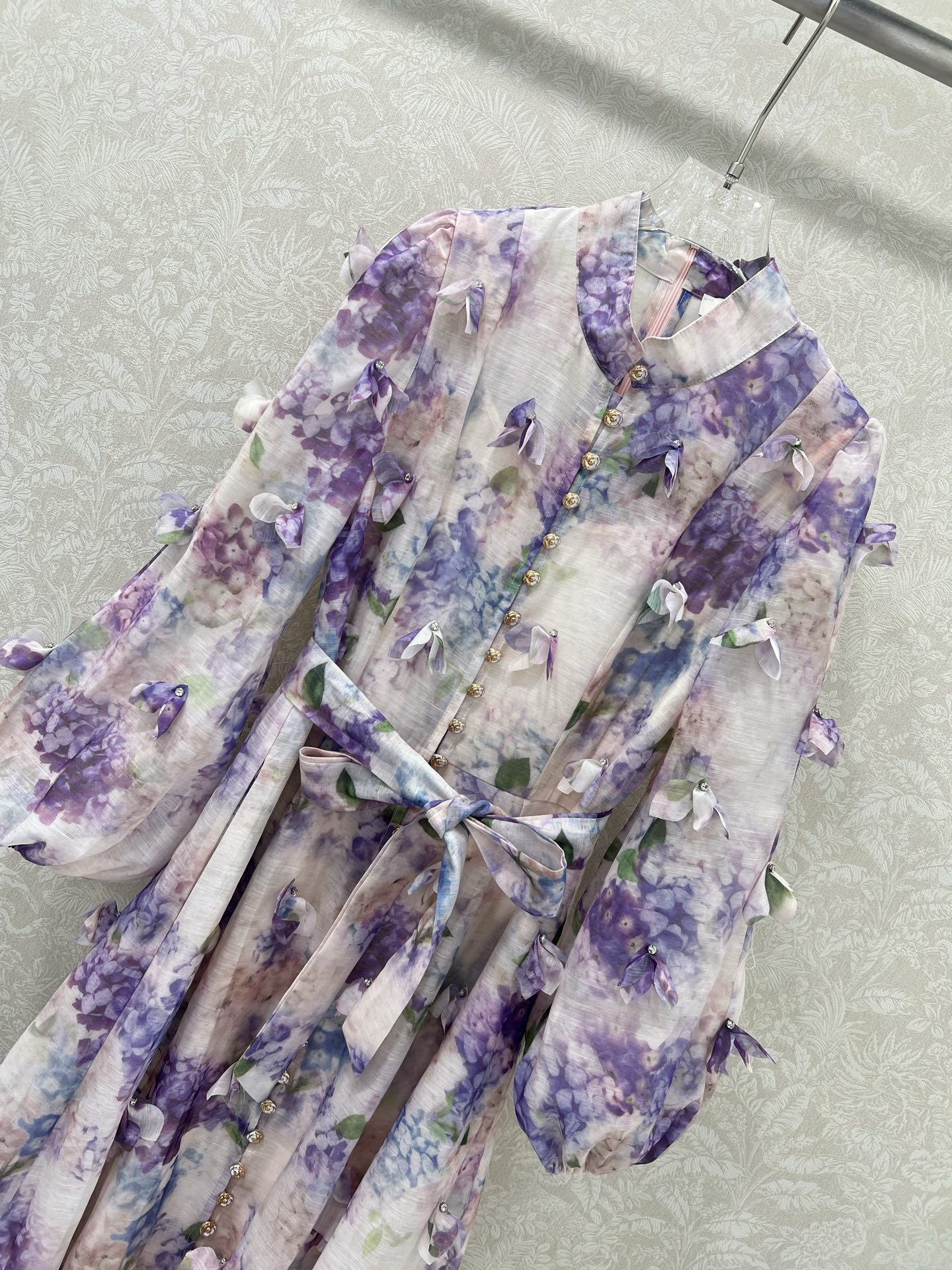 🔥🔥Zimmerman*兹/默曼 25新款印花系列 同步上新啦 小立领灯笼袖设计 前襟定制五金  超吸睛