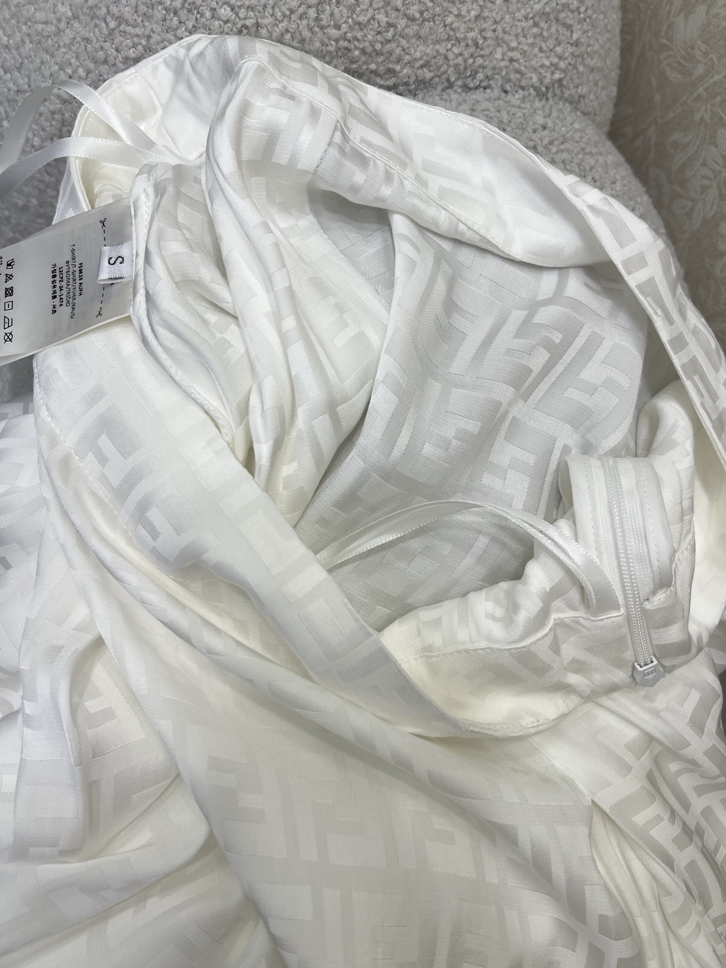 🔥🔥Fend *25新款提花暗纹半裙 定制YB进口提花材质 质感垂顺舒适 通体满印双F提花字母图案 老钱