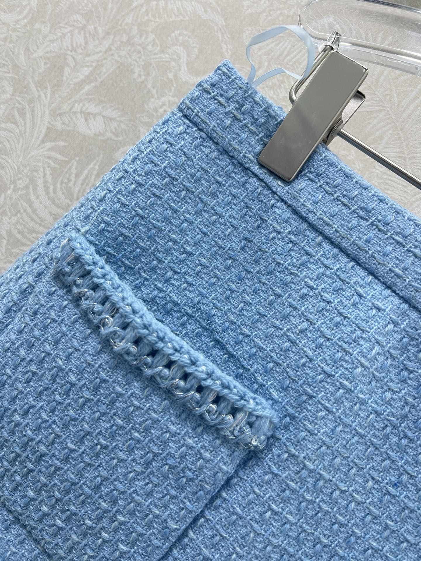 🔥🔥Chan*l粗纺捆边洋装短裙 手工坊系列外套 采用原版定制粗花呢面料，手工包边工艺，内里100%真丝