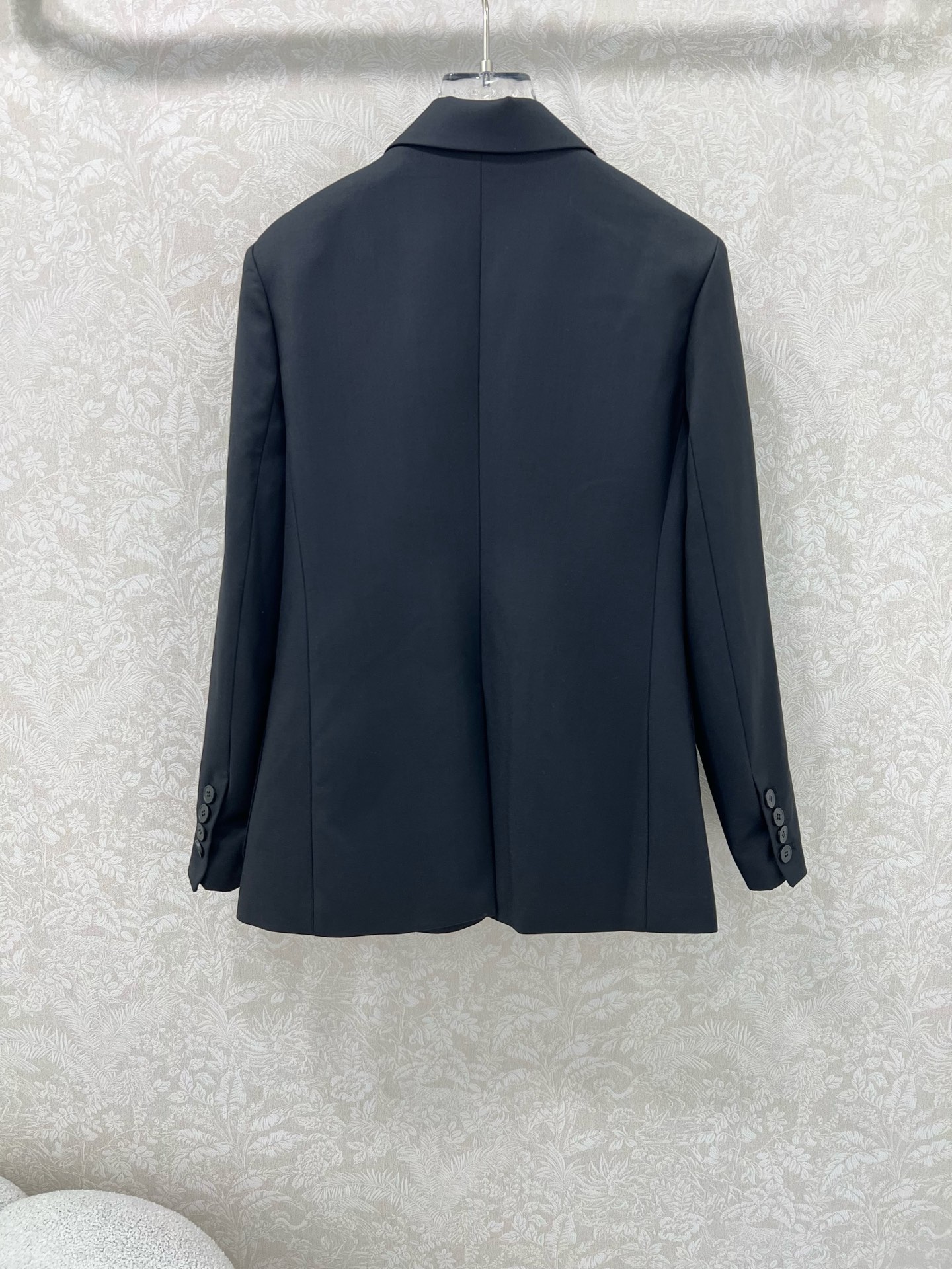 🔥🔥prad*25新款西装外套 西服面料挺度质感都在线  内衬字母提花 胸前经典三角标装饰 定制logo