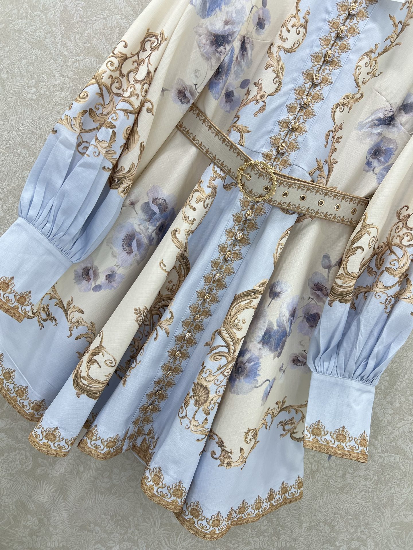 🔥🔥Zimmerman*兹/默曼 25新款宫廷花紫荆花系列 同步上新啦~短款‼️连衣裙 小立领和灯笼袖设