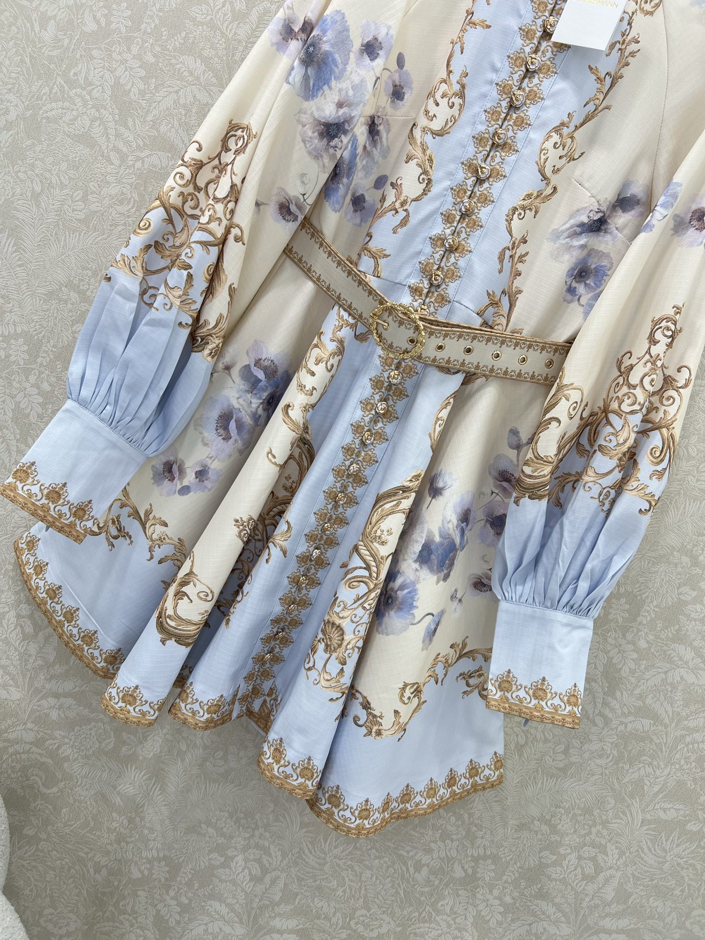 🔥🔥Zimmerman*兹/默曼 25新款宫廷花紫荆花系列 同步上新啦~短款‼️连衣裙 小立领和灯笼袖设