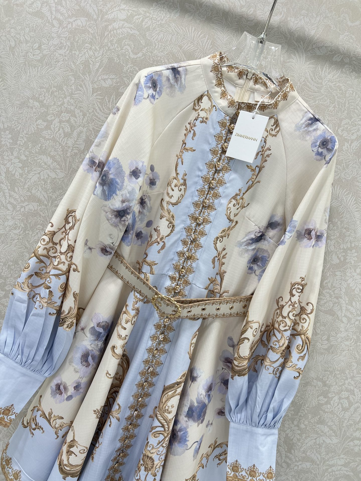 🔥🔥Zimmerman*兹/默曼 25新款宫廷花紫荆花系列 同步上新啦~短款‼️连衣裙 小立领和灯笼袖设