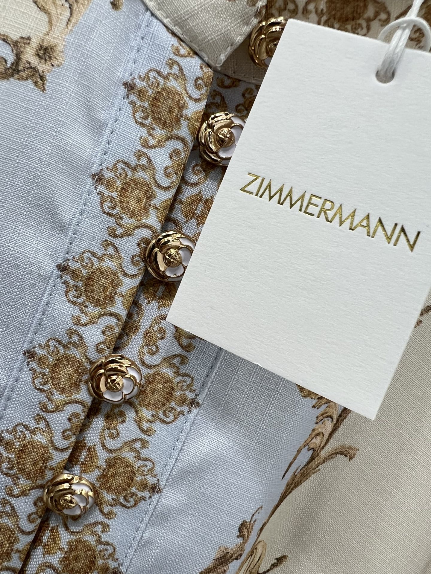 🔥🔥Zimmerman*兹/默曼 25新款宫廷花紫荆花系列 同步上新啦~短款‼️连衣裙 小立领和灯笼袖设