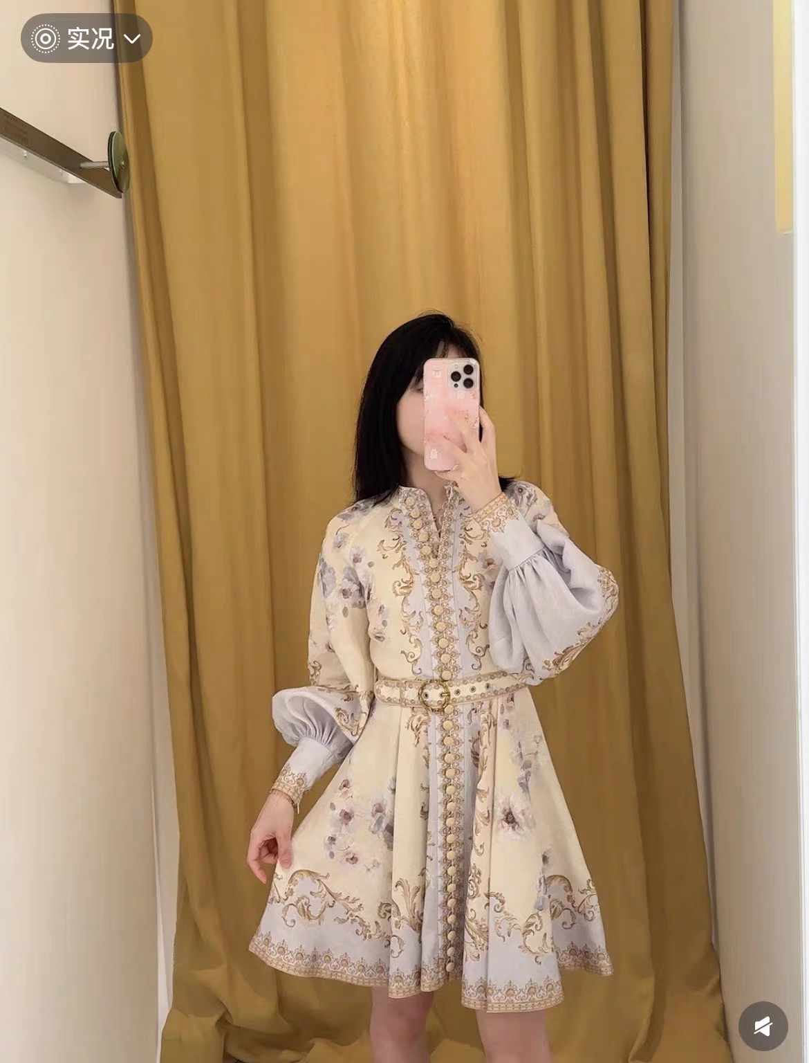 🔥🔥Zimmerman*兹/默曼 25新款宫廷花紫荆花系列 同步上新啦~短款‼️连衣裙 小立领和灯笼袖设