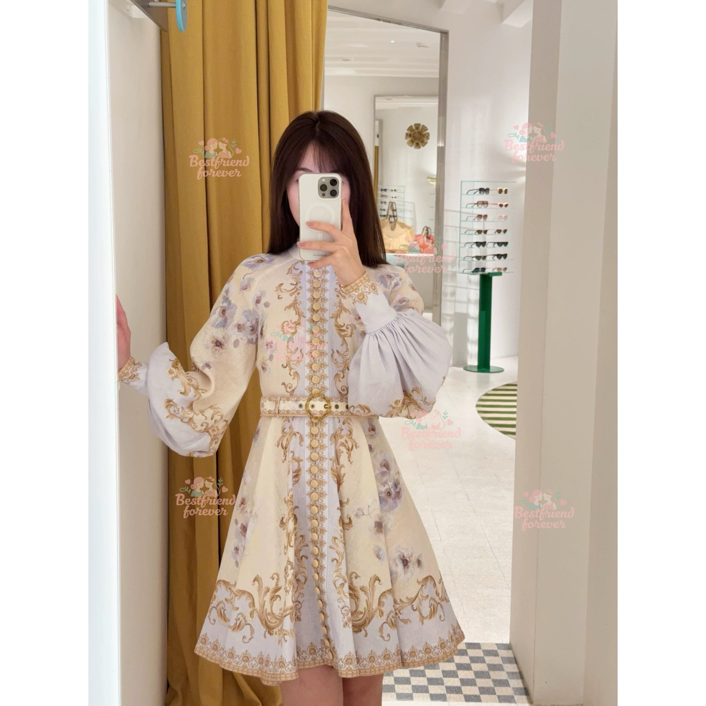 🔥🔥Zimmerman*兹/默曼 25新款宫廷花紫荆花系列 同步上新啦~短款‼️连衣裙 小立领和灯笼袖设