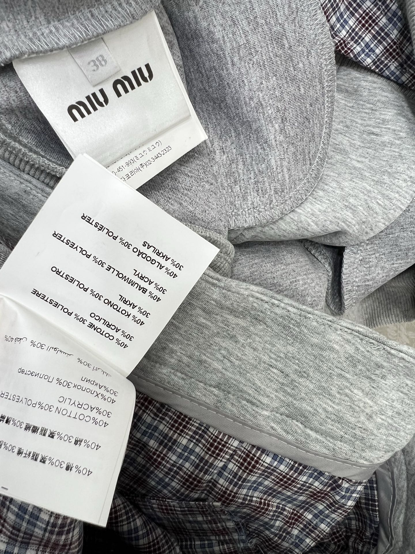 短裙细节🔥🔥miumi*25新款气质假两件设计拼色卫衣套装！复古风甜妹减龄运动少女连帽外套搭配超短半裙一