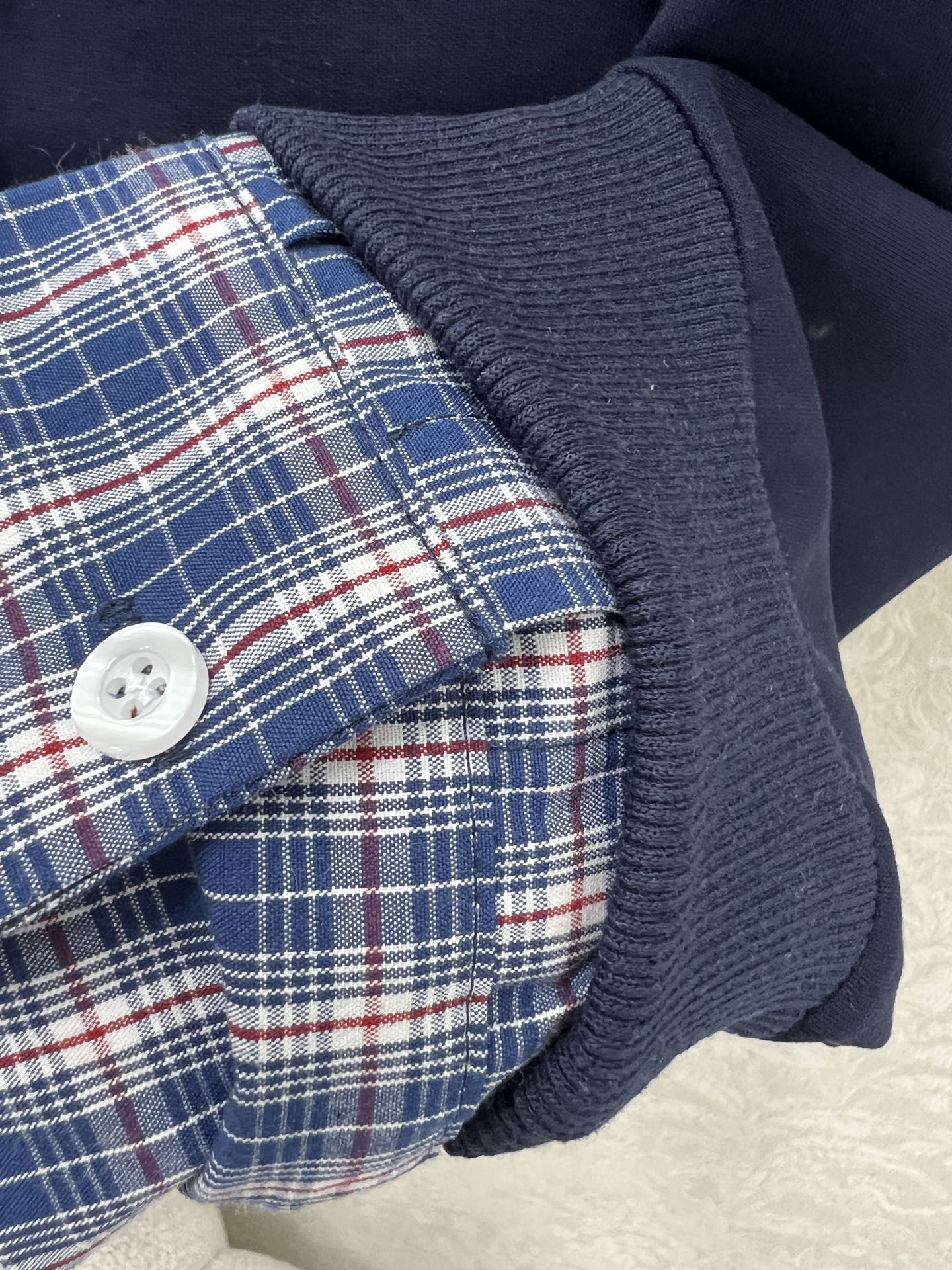 🔥🔥miumi*25新款气质假两件设计拼色卫衣套装！复古风甜妹减龄运动少女连帽外套搭配超短半裙一套上身绝