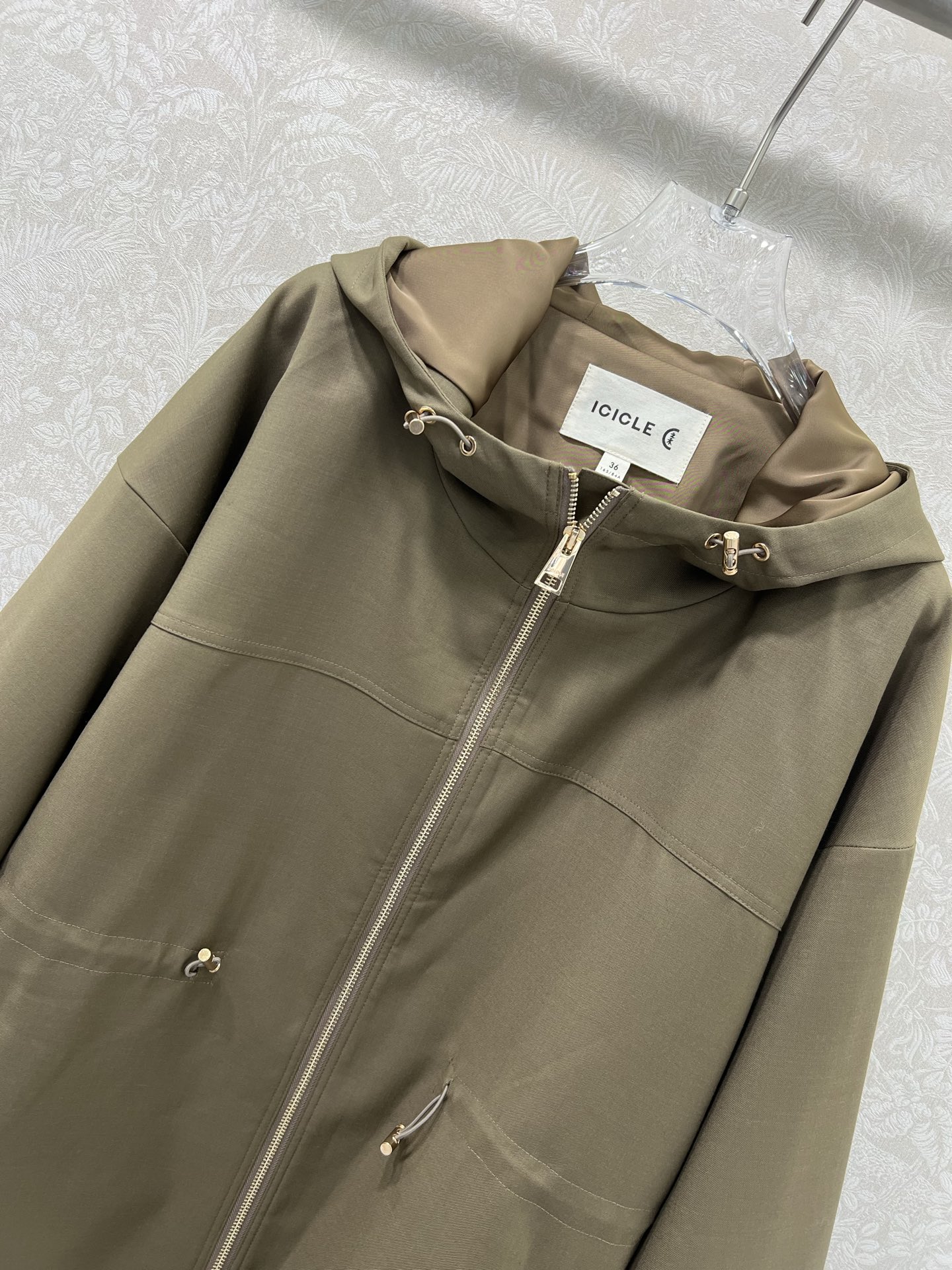 🔥🔥ICICLE 25新款丝毛外套 行走的高定，长期主义老钱风穿搭，独家定制丝毛面料 连帽宽松版型 腰部