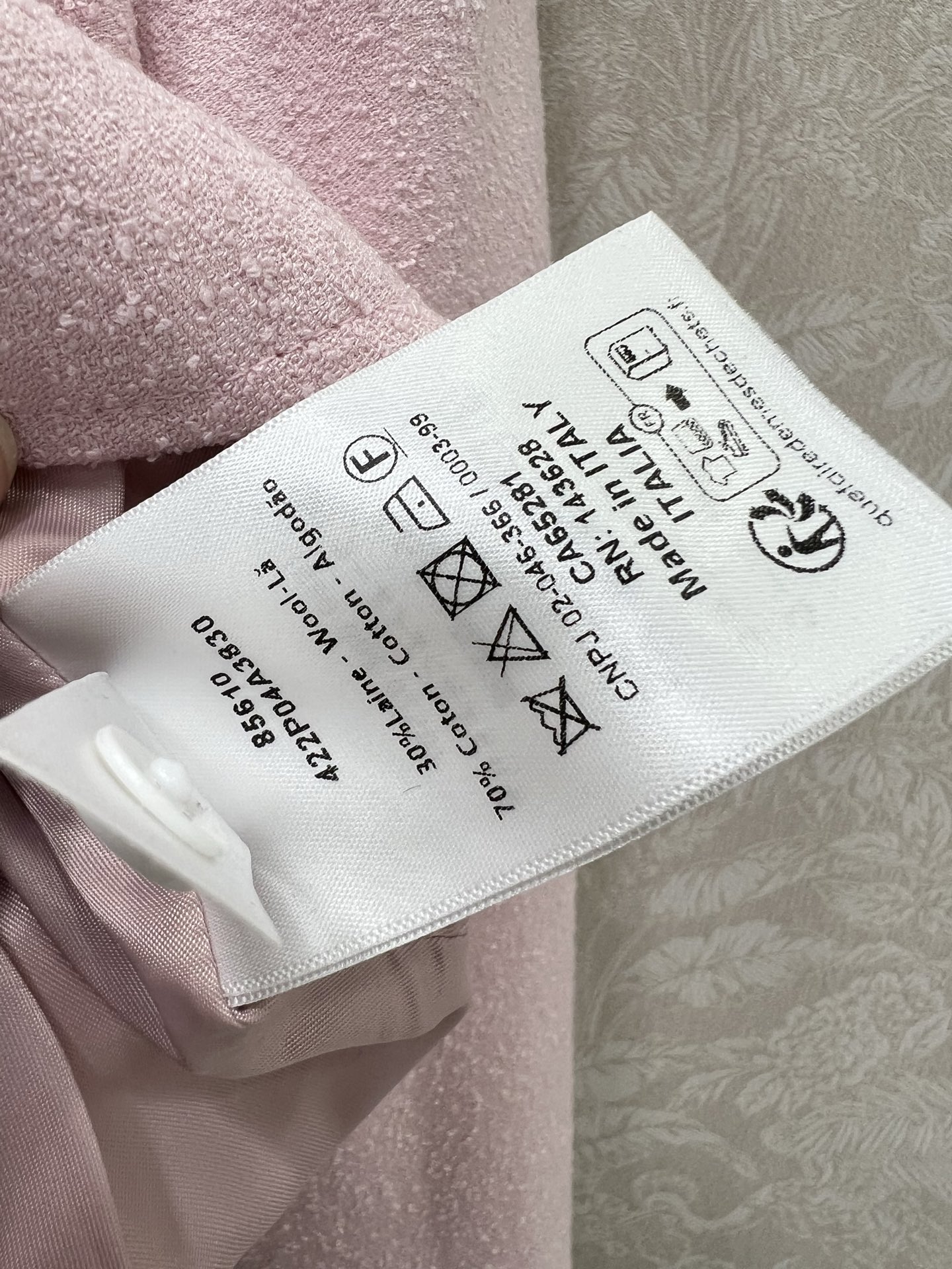 🔥🔥Dio*25新款立领排扣荷叶摆外套 高级又时髦的马卡龙配色 定制CD珍珠扣 立体剪裁版型上身显瘦绝绝