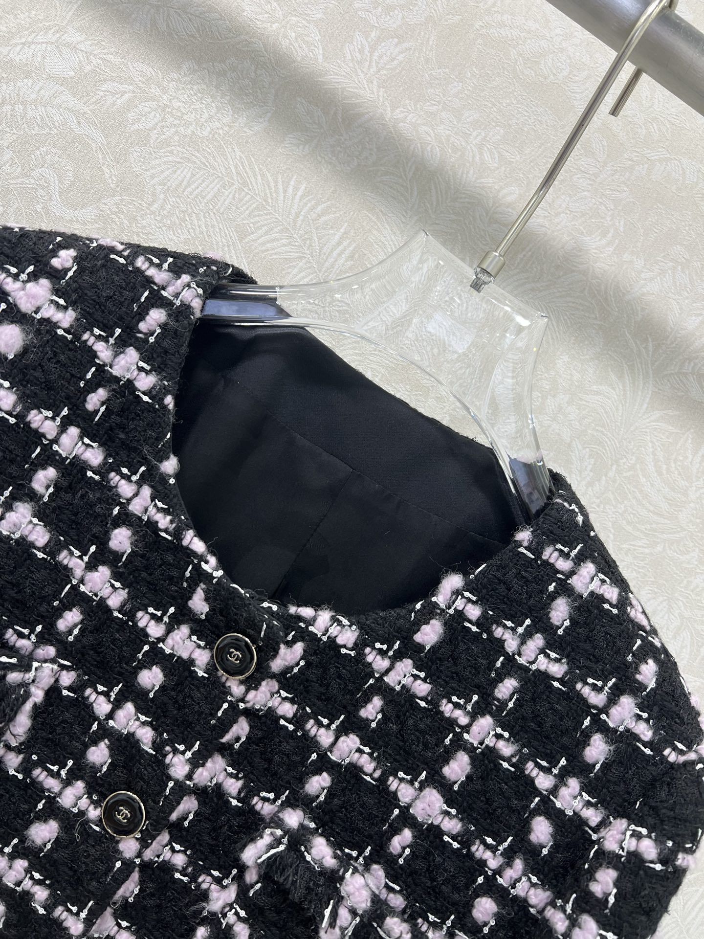 🔥🔥Chan*l 25新款编织洋装捆边短款外套  百分百真丝内衬版本‼️ 注意细节区分版本 进口粗纺羊毛