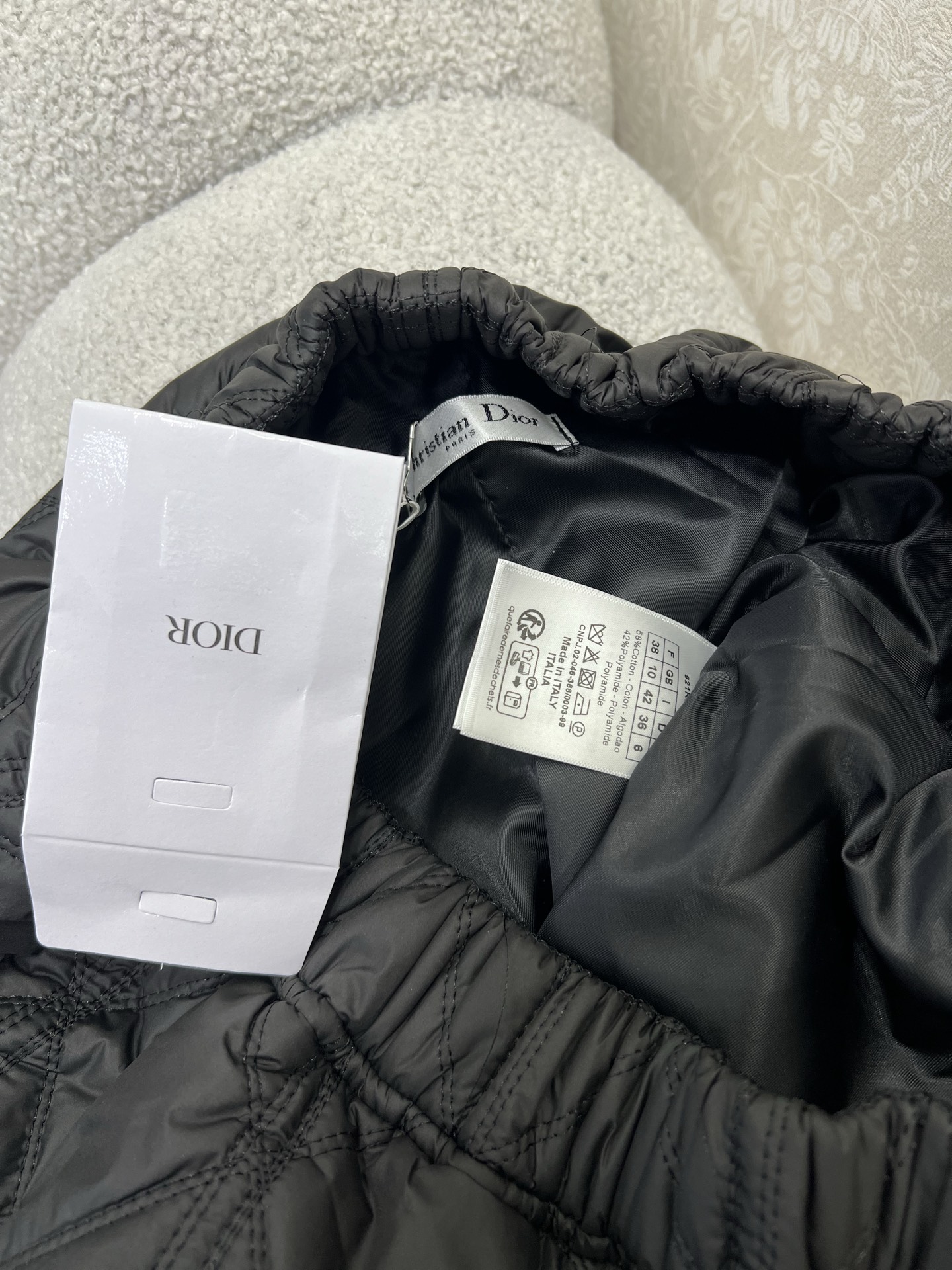 🔥🔥DIO*25新款藤格纹戴妃格夹棉大摆伞裙半裙 整体戴妃格 下摆小蜜蜂刺绣 帅气百搭 甜酷减龄 休闲街