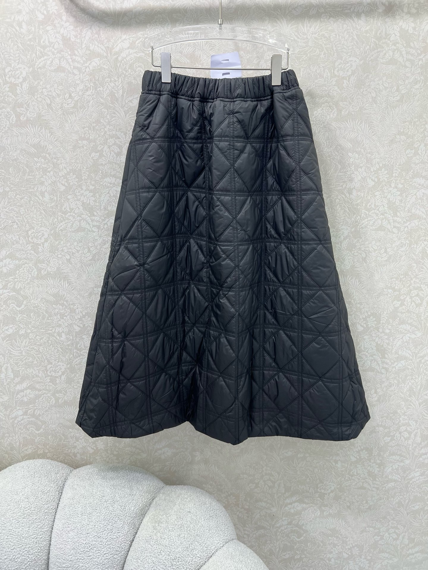 🔥🔥DIO*25新款藤格纹戴妃格夹棉大摆伞裙半裙 整体戴妃格 下摆小蜜蜂刺绣 帅气百搭 甜酷减龄 休闲街