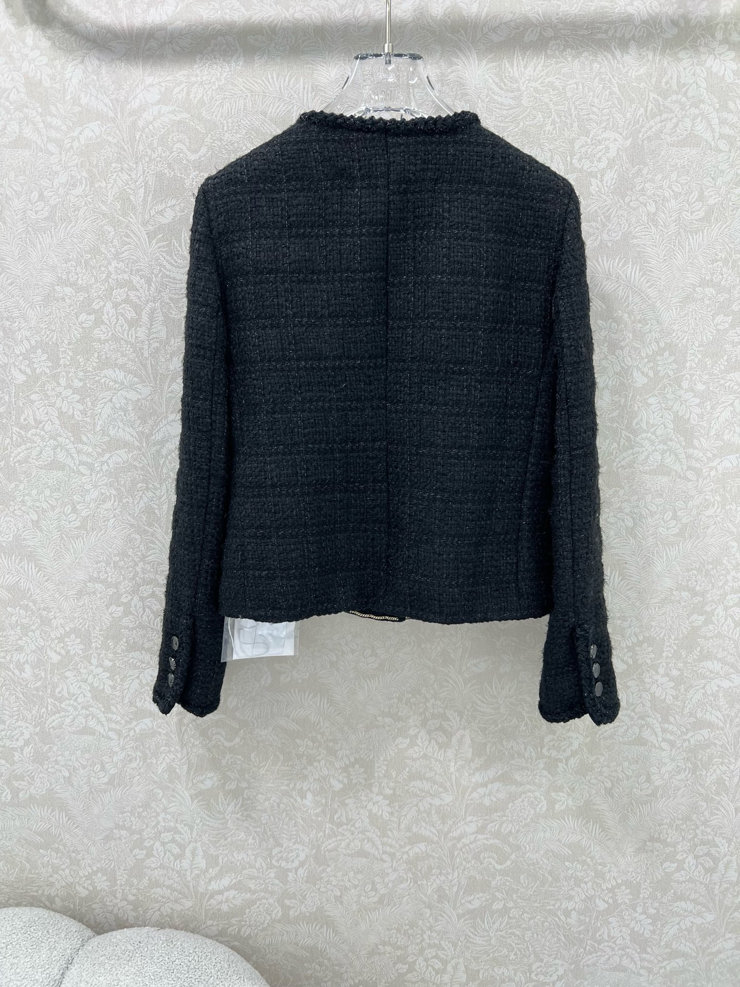 🔥🔥chan*l 25新款黑色四口袋外套 百分百内衬真丝版本‼️手工坊系列同步上新啦 秀场同款高级手工坊