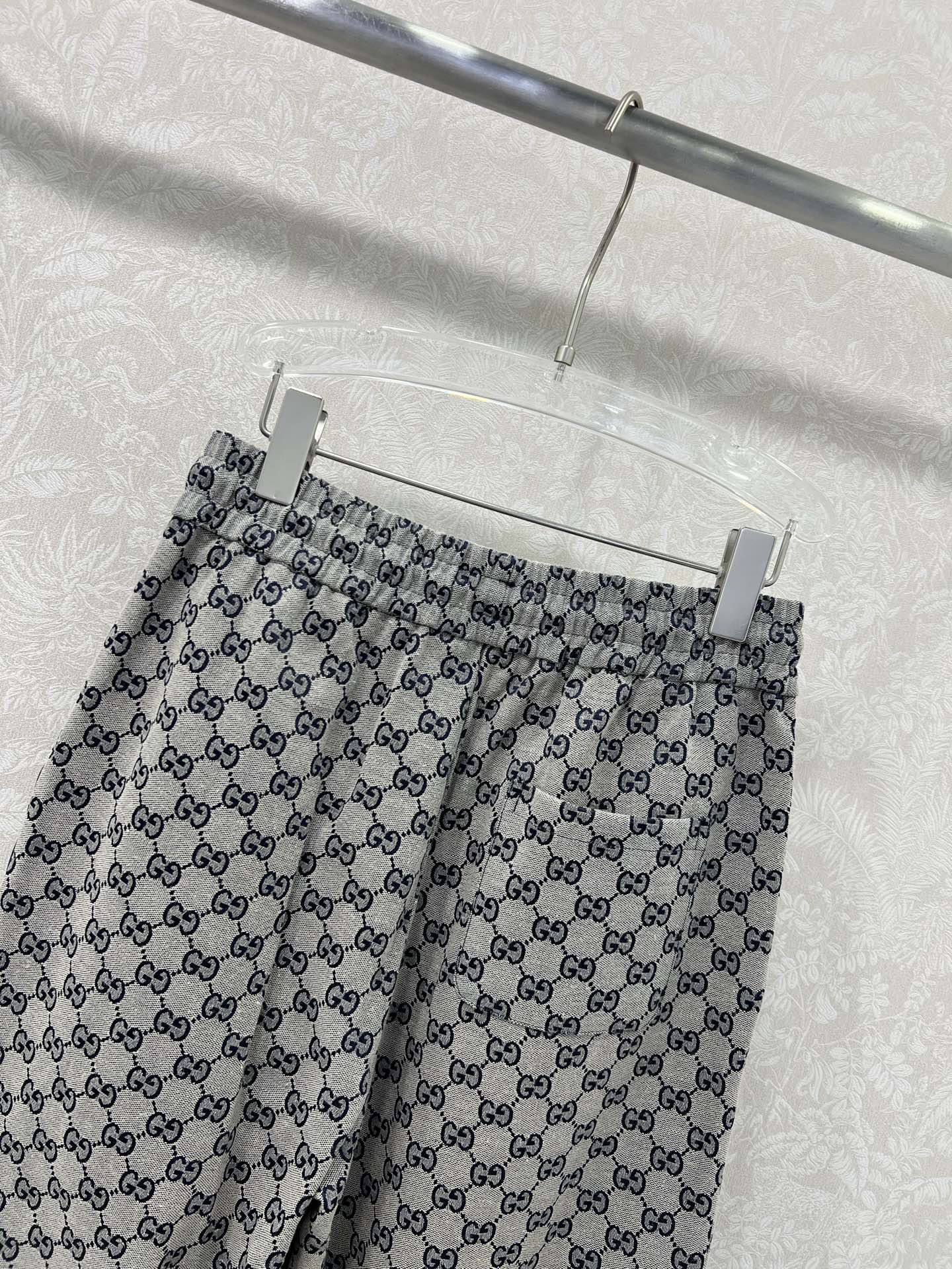 🔥🔥GUCC*古/驰25新款双G提花 松紧腰围束脚长裤 高定提花面料 经典的GGlogo！面料颜色都是定