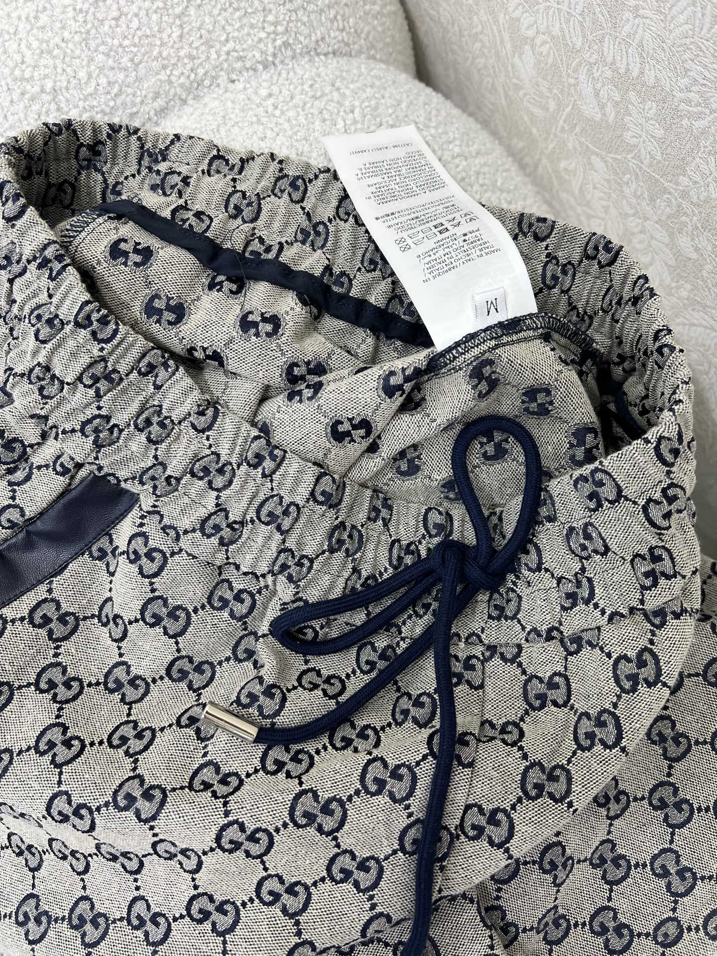 🔥🔥GUCC*古/驰25新款双G提花 松紧腰围束脚长裤 高定提花面料 经典的GGlogo！面料颜色都是定