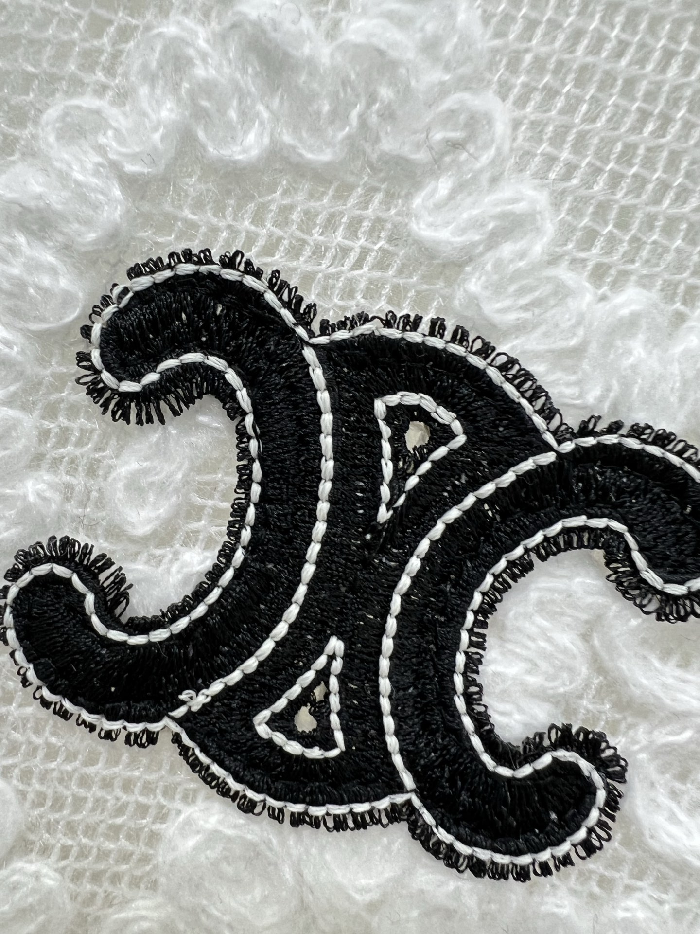 🔥🔥Celin*25新款水溶蕾丝连帽外套 定制蕾丝水溶花 超好看[色] 唯美仙女 胸前搭配凯旋门logo