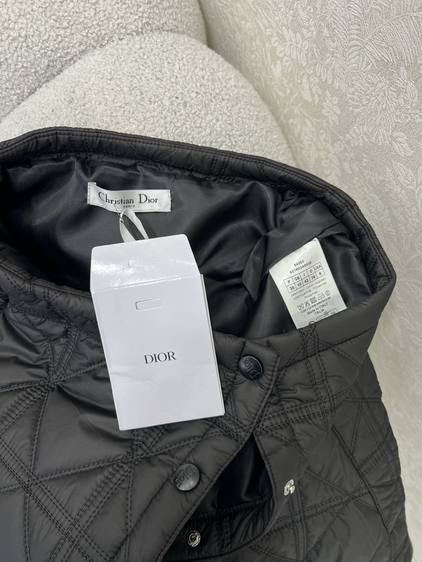 🔥🔥DIO*25新款藤格纹戴妃格夹棉单排扣短裙半裙 定制五金整体戴妃格 两侧口袋设计 下摆小蜜蜂刺绣 帅