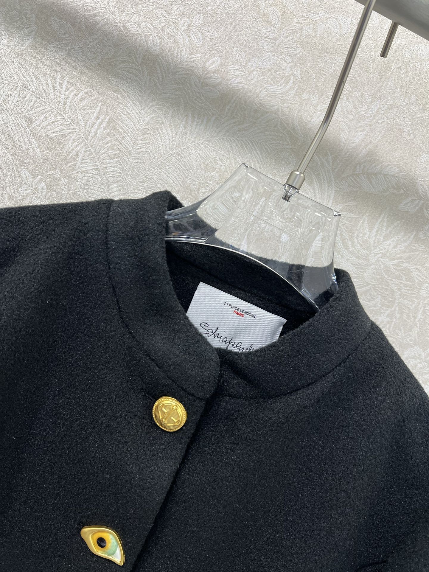 🔥🔥Schiaparelli夏帕瑞丽法国本土品牌 25新款长款大衣外套 中式领单排扣设计外套 整件定制极