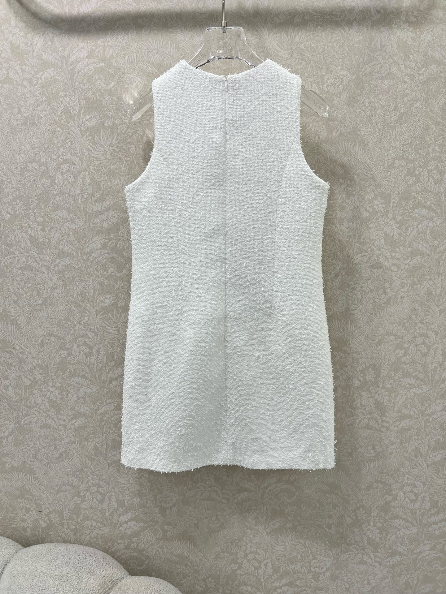 🔥🔥 Chan*l 25新品亮片🤎编织背心裙 高级又时髦的重工编织软花呢面料质感柔软细腻 v领半扣 双口