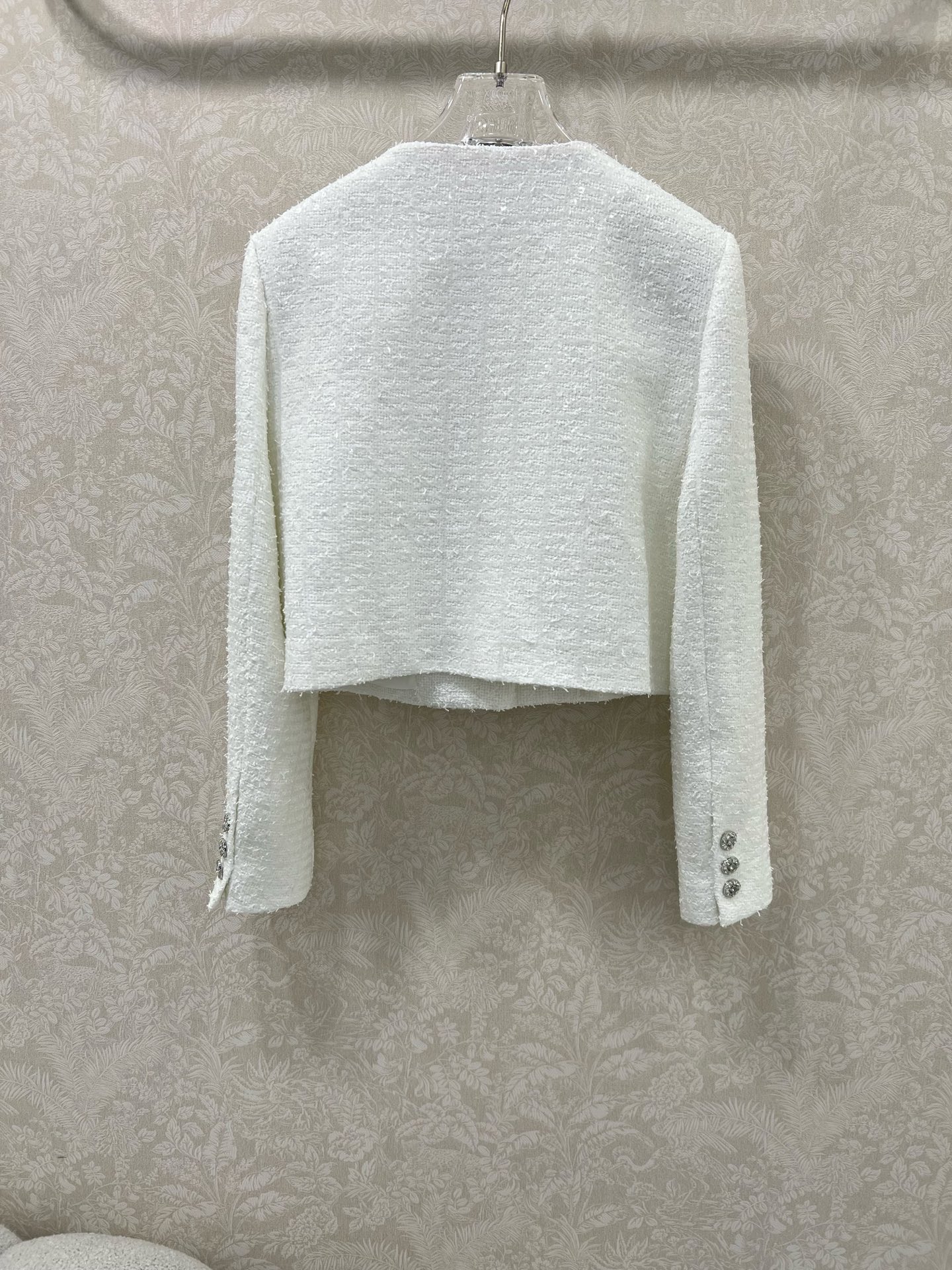 🔥🔥 Chan*l 25新品亮片🤎编织小外套！高级又时髦的重工编织软花呢面料质感柔软细腻！经典双口袋3D