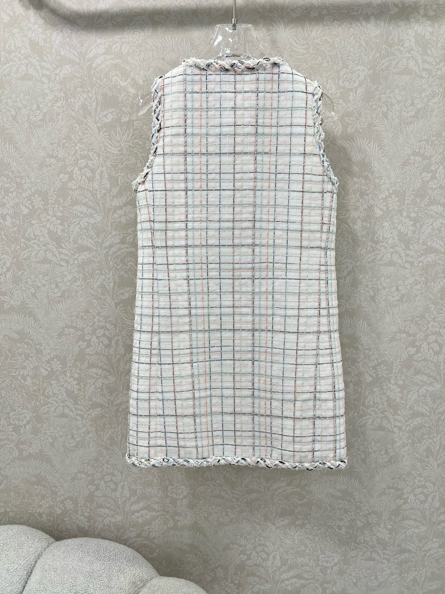 🔥🔥Chan*l 25新款编织洋装捆边马甲裙定制YB进口粗纺羊毛呢材质，肌理明显，毛料肉眼可见，质感上乘