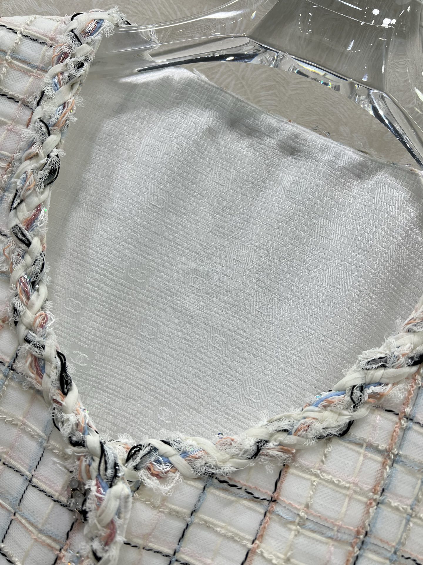 🔥🔥Chan*l 25新款编织洋装捆边马甲裙定制YB进口粗纺羊毛呢材质，肌理明显，毛料肉眼可见，质感上乘