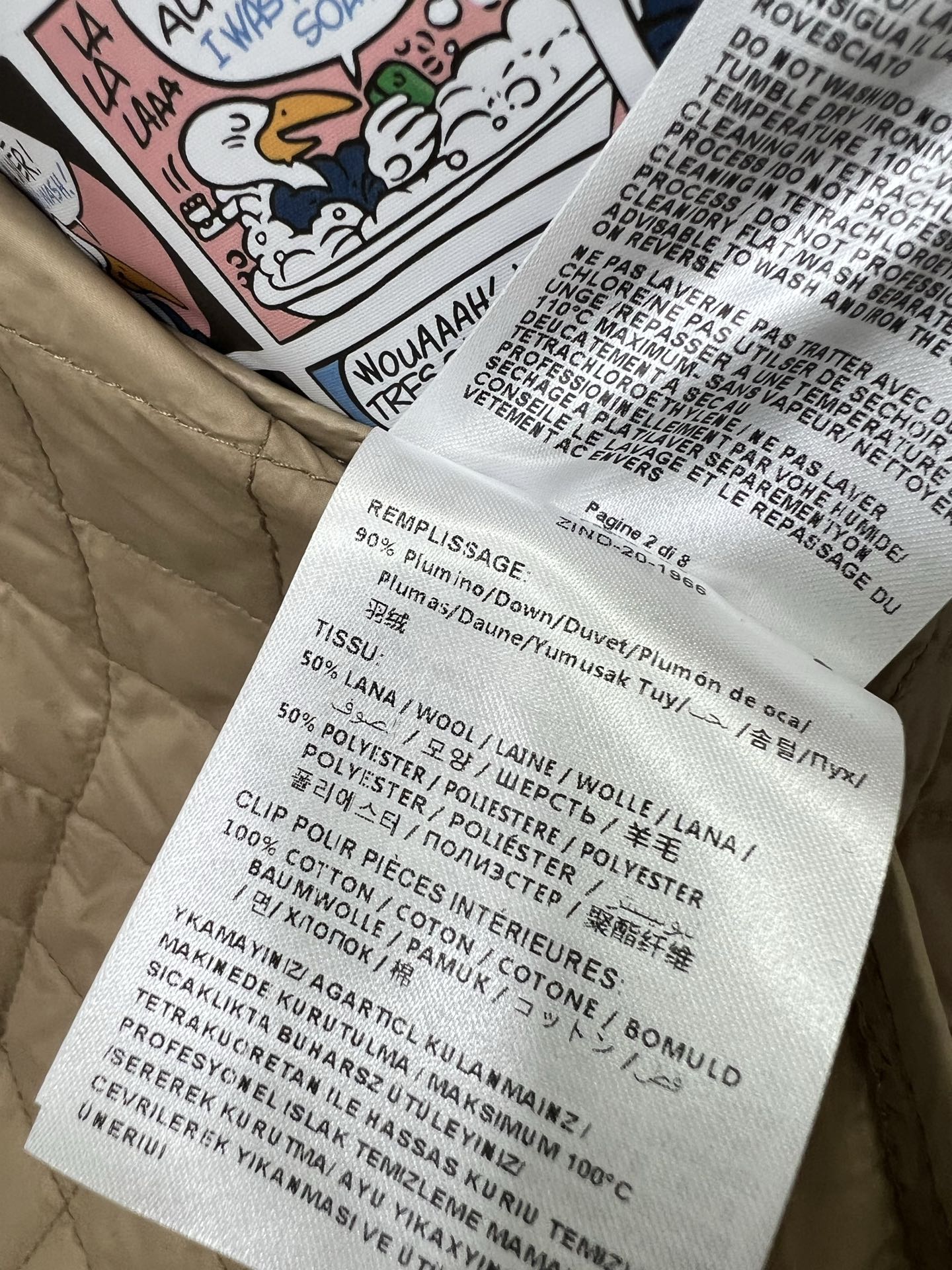 🔥🔥Mocle*25新款羊毛千鸟格羽绒马甲外套。泰迪卷毛立领与假两件尼龙拼接设计减龄少女风穿搭，经典H版