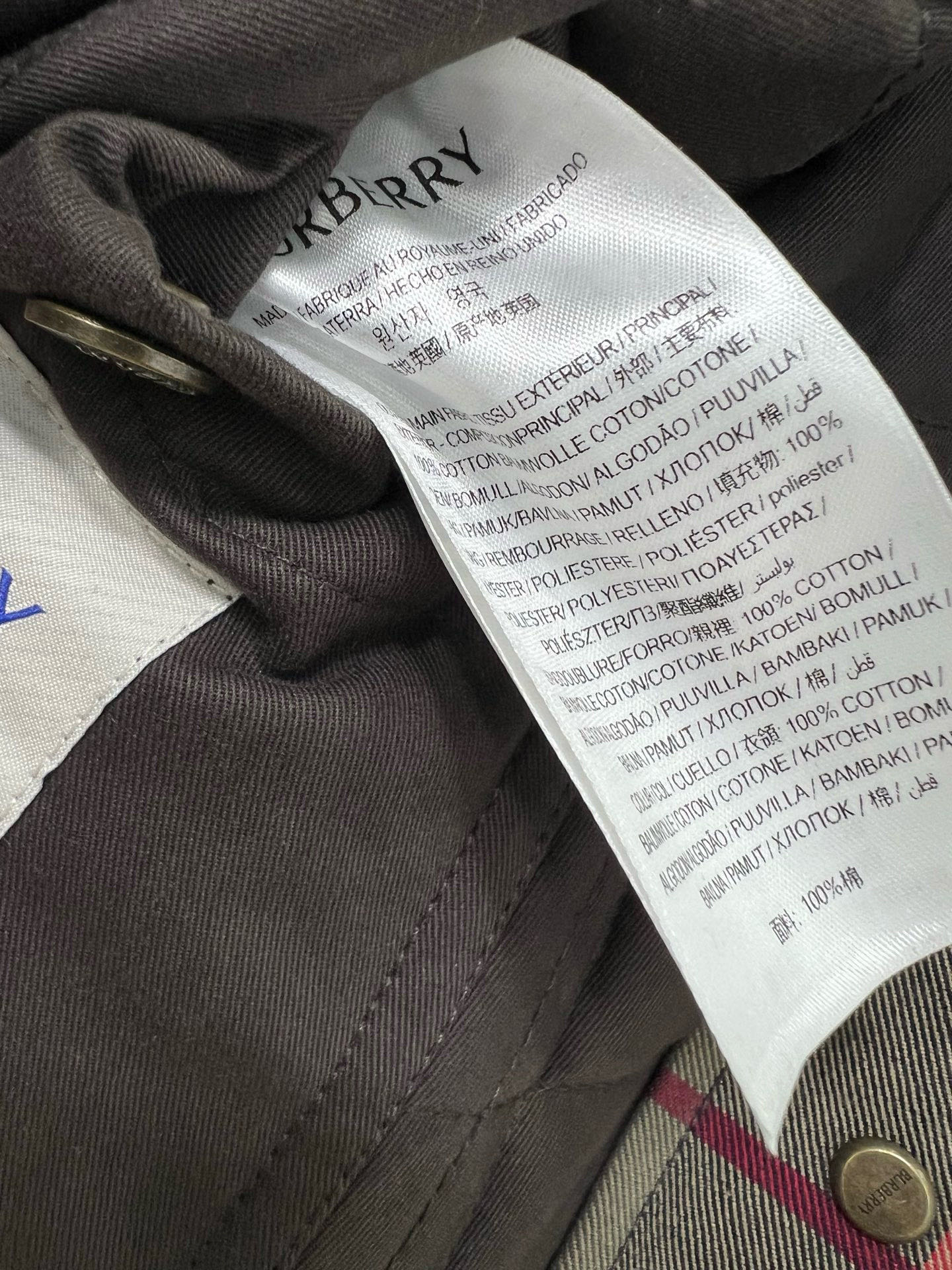 🔥🔥Burber*y 25新款格纹棉服外套 新版斜格纹设计 工艺还原，升级材质，提升秋冬御寒功能，羽绒棉