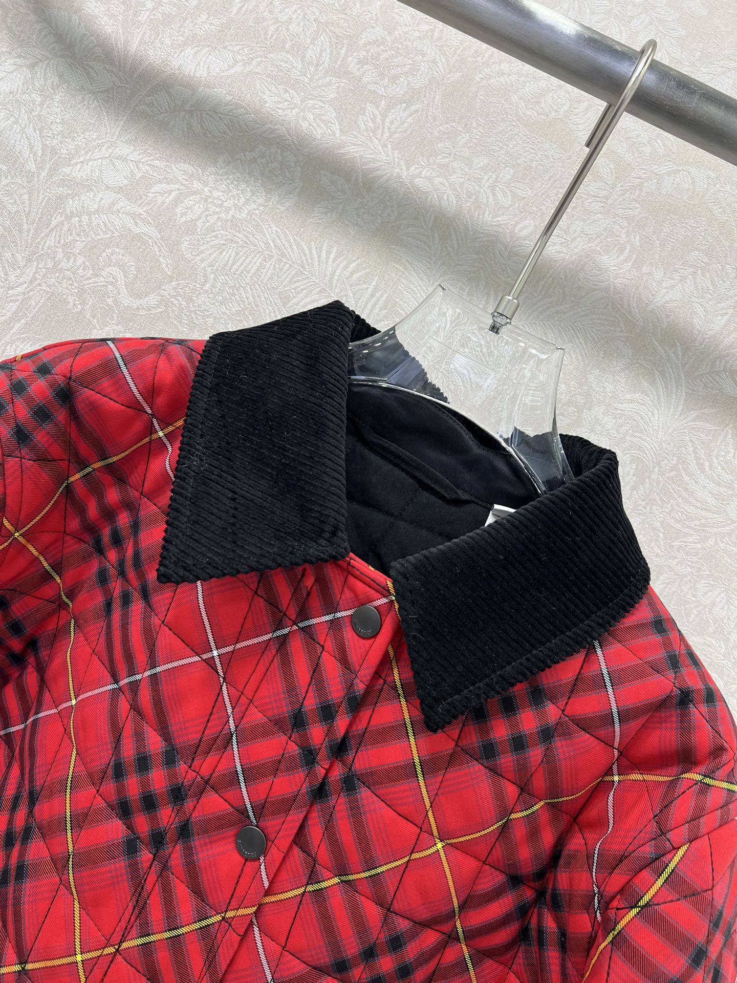 🔥🔥Burber*y 25新款格纹棉服外套 新版斜格纹设计 工艺还原，升级材质，提升秋冬御寒功能，羽绒棉