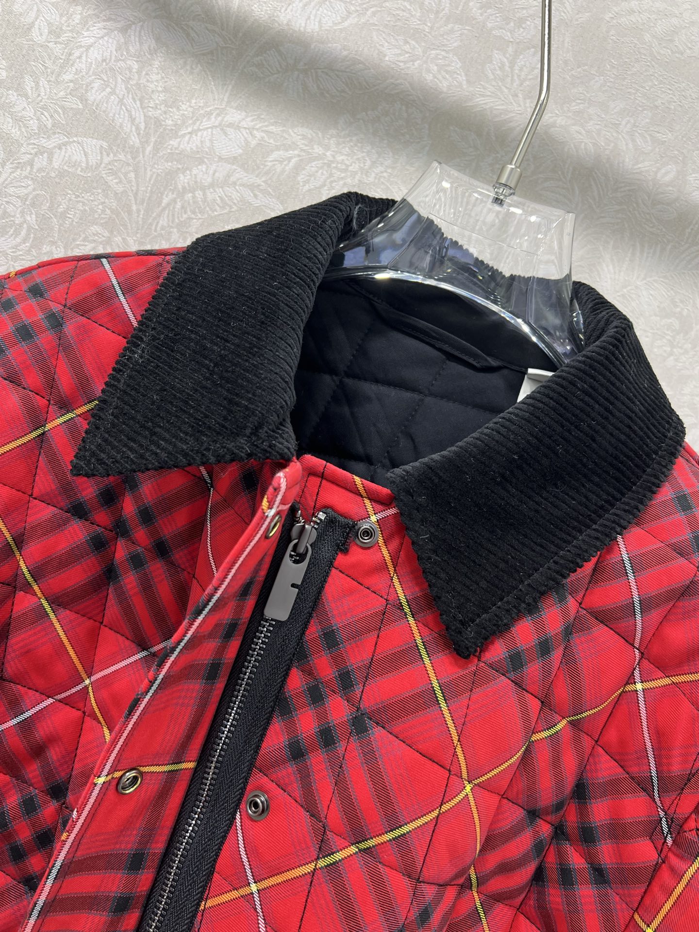 🔥🔥Burber*y 25新款格纹棉服外套 新版斜格纹设计 工艺还原，升级材质，提升秋冬御寒功能，羽绒棉