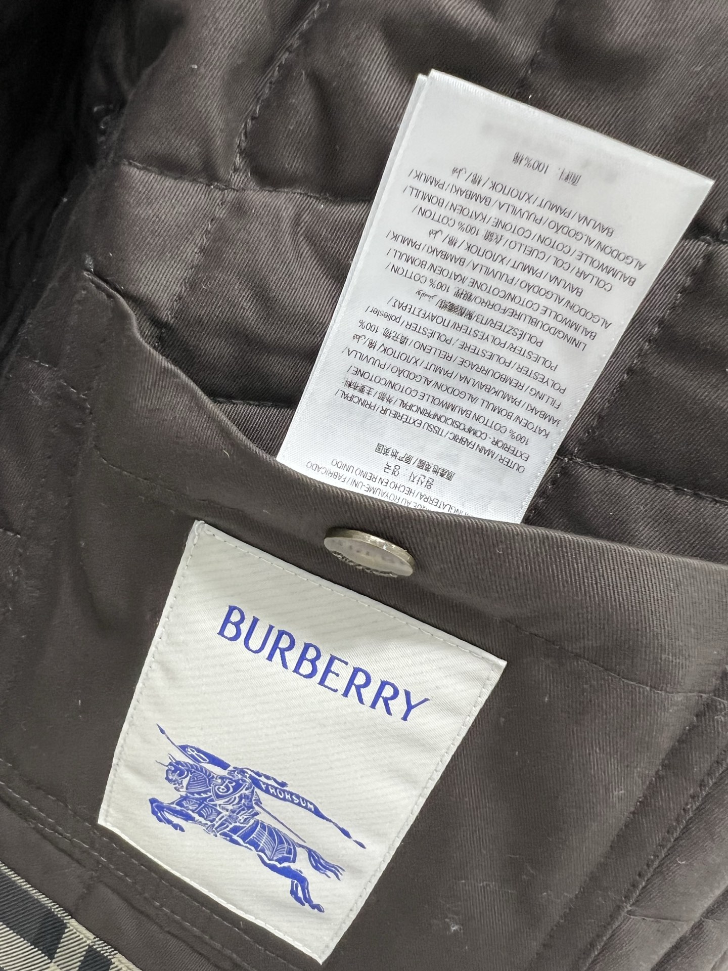 🔥🔥Burber*y 25新款格纹棉服外套 新版斜格纹设计 工艺还原，升级材质，提升秋冬御寒功能，羽绒棉