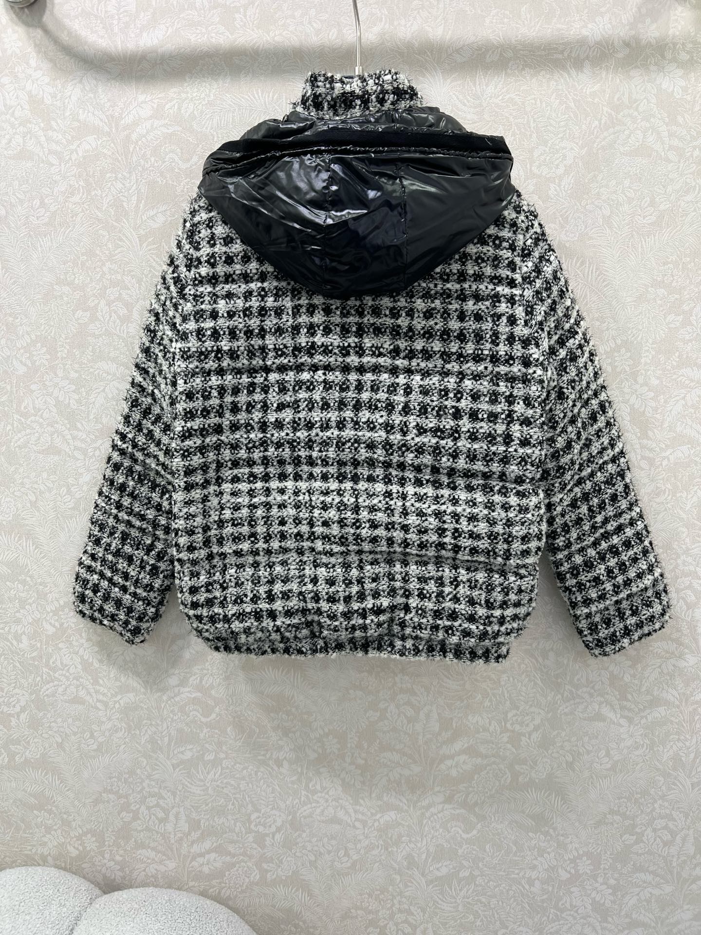 🔥🔥Mon*ler 25FW秋冬新款 ANDRONNE丝线格纹小香编织面料羽绒服丨⚠独家yb开发！高版出