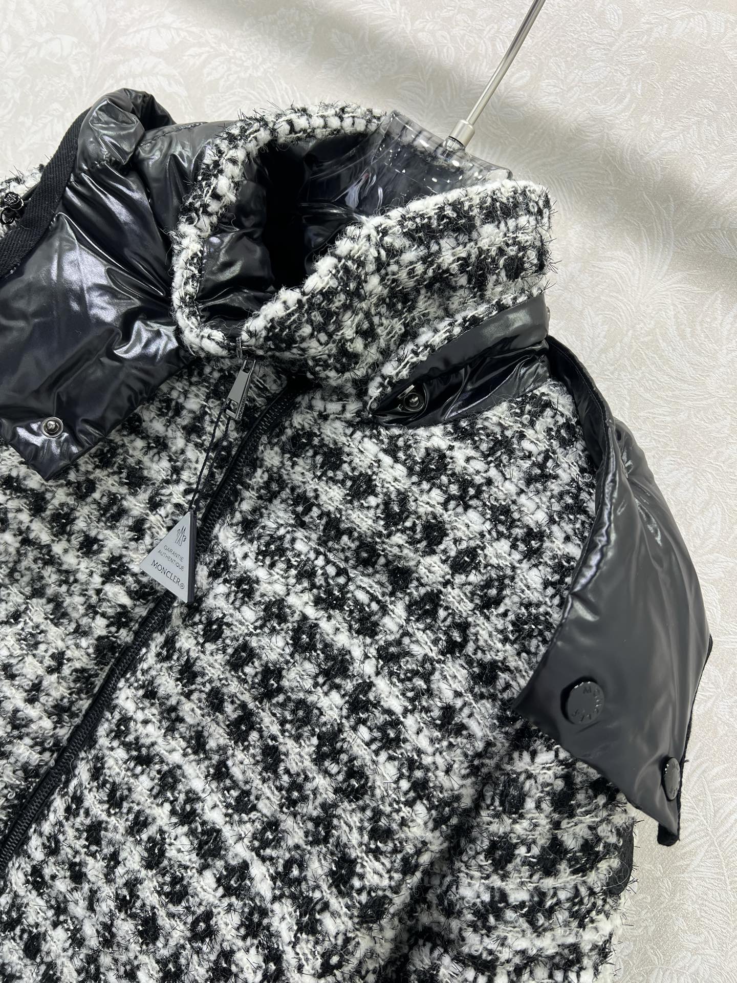 🔥🔥Mon*ler 25FW秋冬新款 ANDRONNE丝线格纹小香编织面料羽绒服丨⚠独家yb开发！高版出