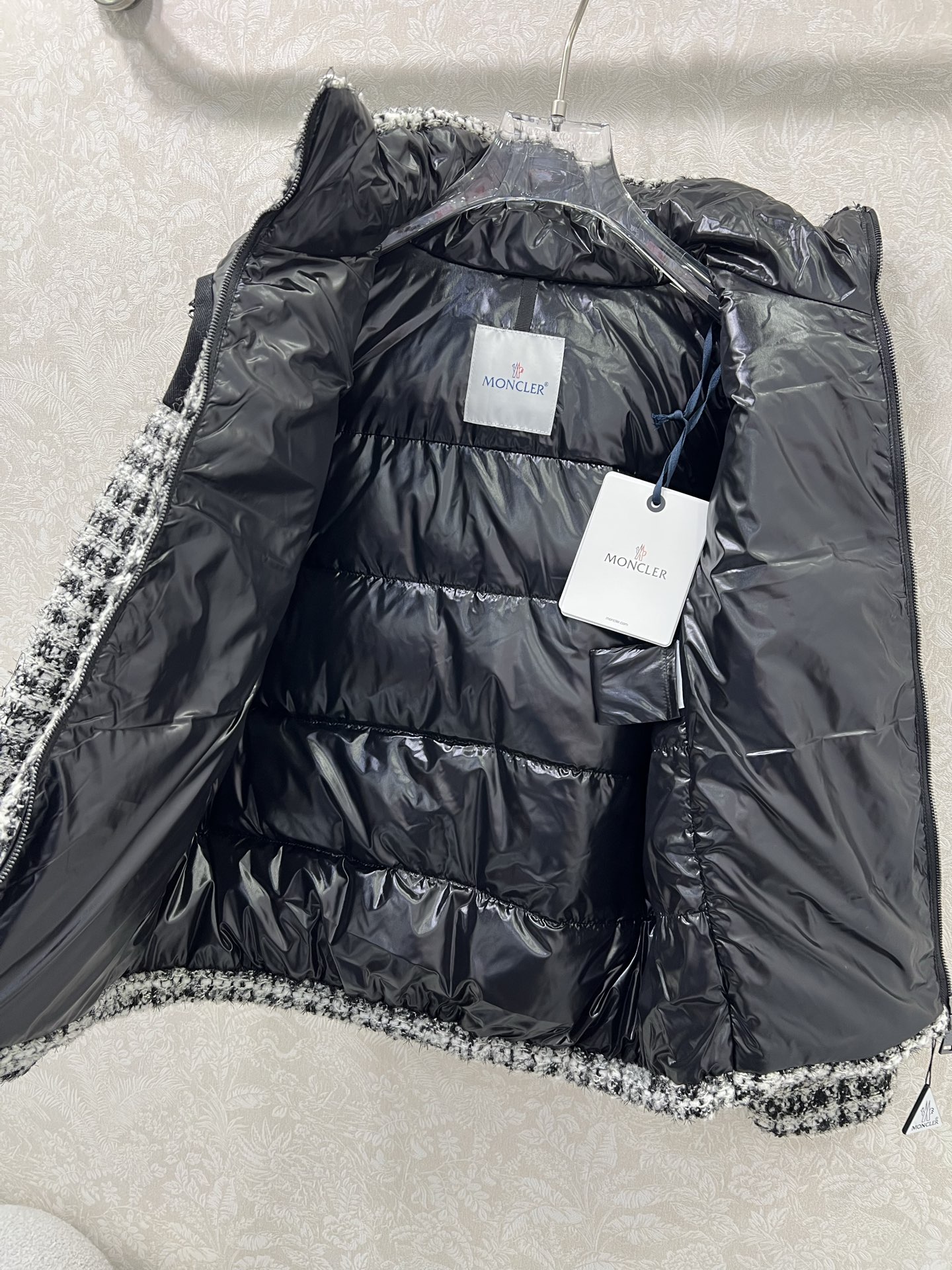 🔥🔥Mon*ler 25FW秋冬新款 ANDRONNE丝线格纹小香编织面料羽绒服丨⚠独家yb开发！高版出