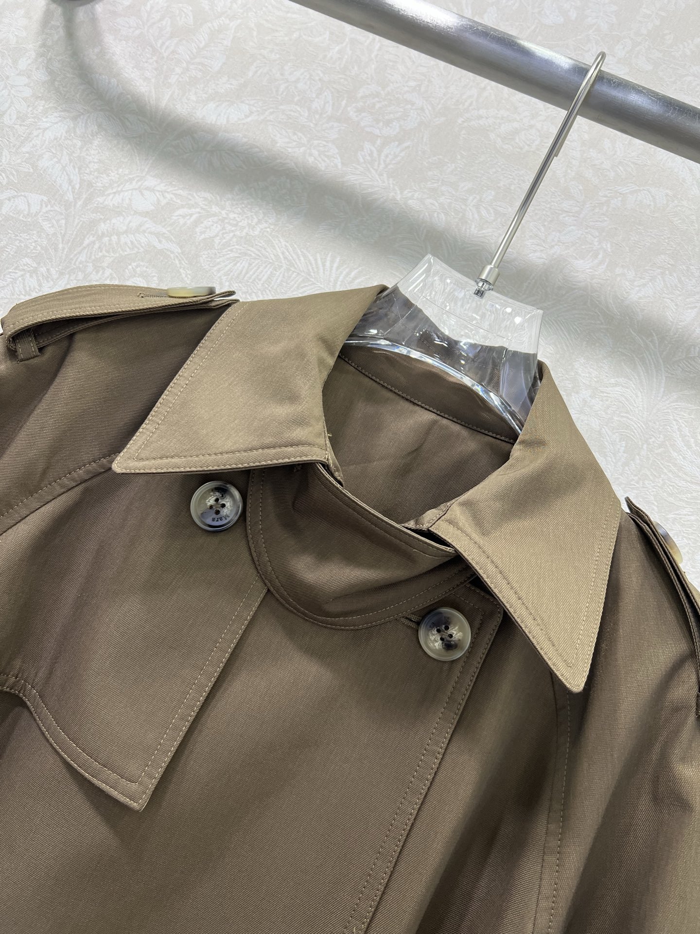 🔥🔥Max mar* 25新款羊毛风衣外套😘 定制高档羊毛面料 卡其色（棉）内衬经典满印logo印花 黑