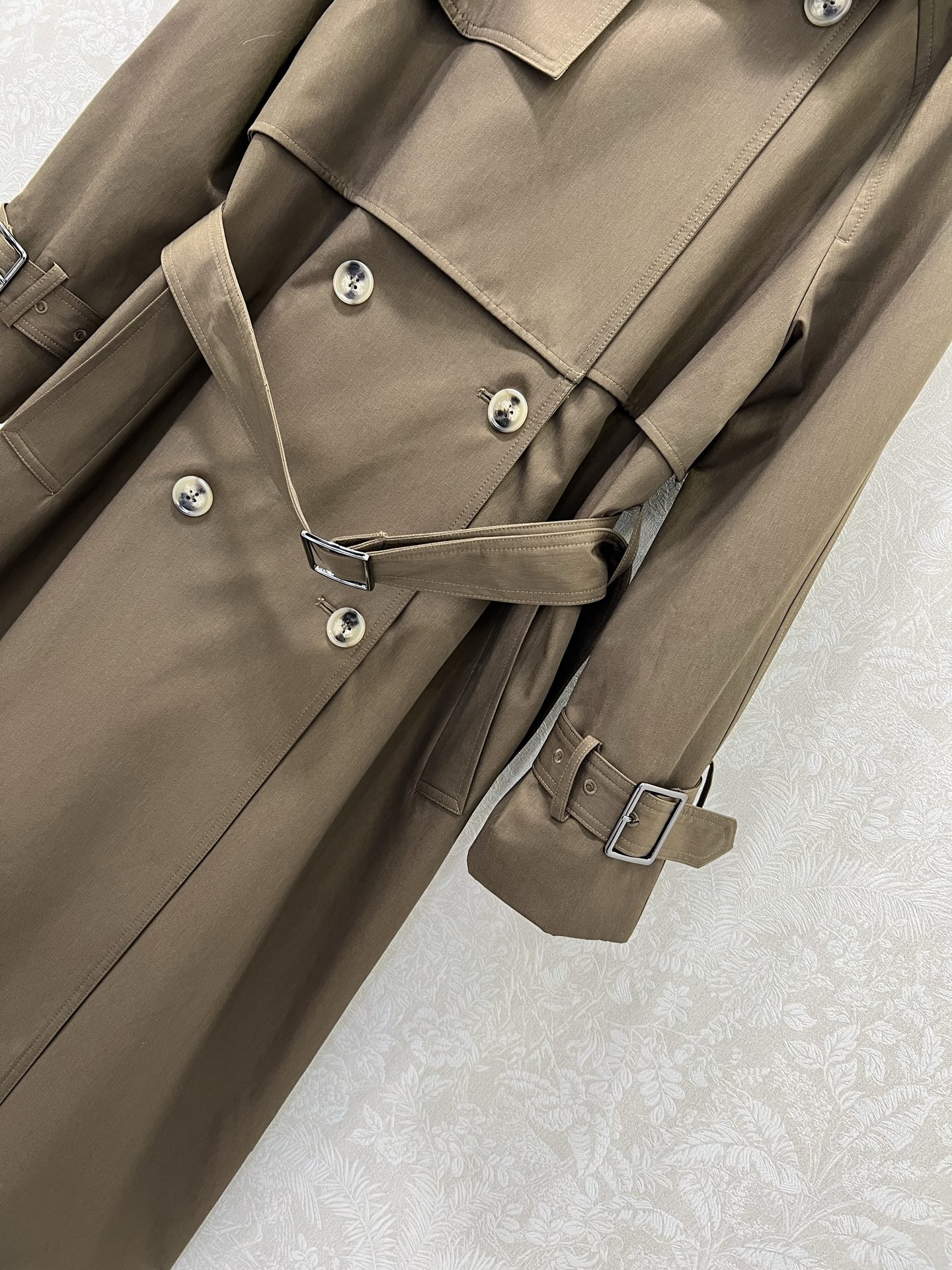 🔥🔥Max mar* 25新款羊毛风衣外套😘 定制高档羊毛面料 卡其色（棉）内衬经典满印logo印花 黑