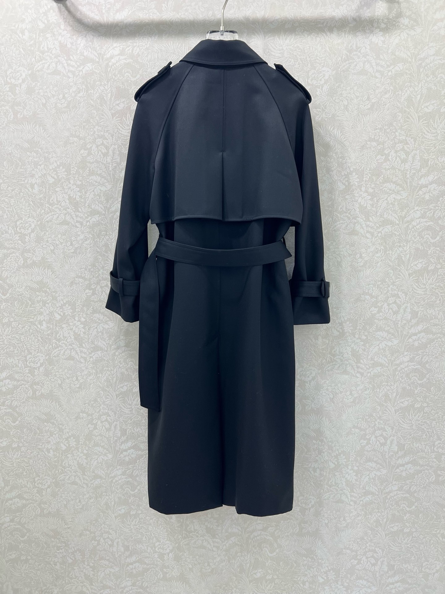 🔥🔥Max mar* 25新款羊毛风衣外套😘 定制高档羊毛面料 卡其色（棉）内衬经典满印logo印花 黑