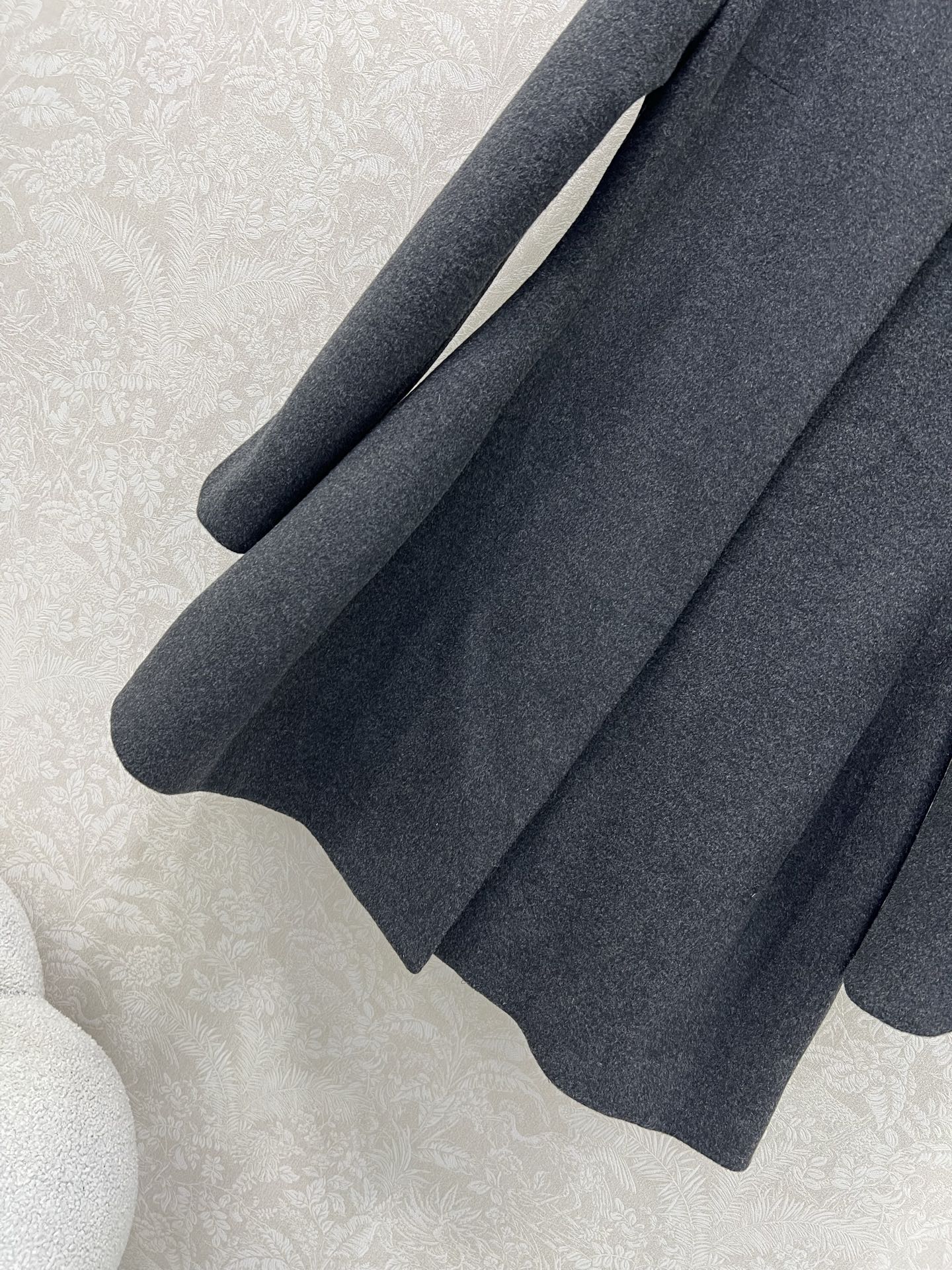 🔥🔥Miumi*25秋冬新品绣花领娃娃款羊毛毛呢外套连衣裙 超减龄甜妹千金穿搭 可拆卸刺绣娃娃领精致减龄