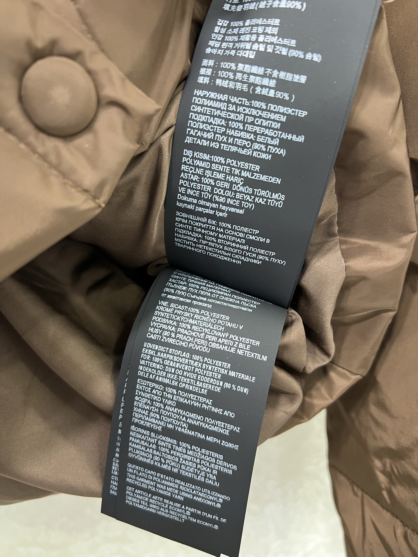 🔥🔥miumi*25新款麂皮绒拼羽绒服 90白鸭绒 整件拼接做麂皮绒与防风防水材质搭配质感超级无敌高级！