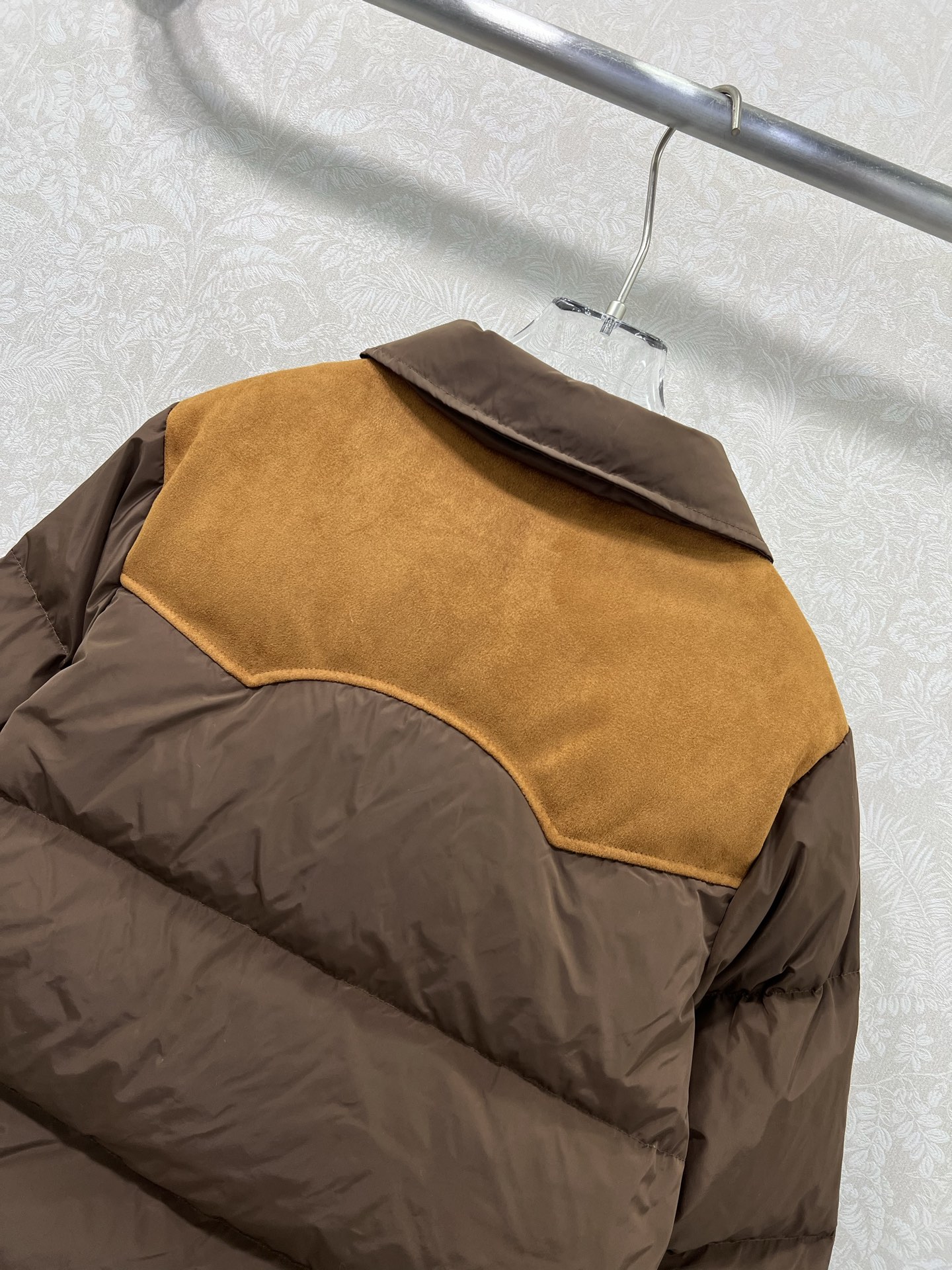 🔥🔥miumi*25新款麂皮绒拼羽绒服 90白鸭绒 整件拼接做麂皮绒与防风防水材质搭配质感超级无敌高级！