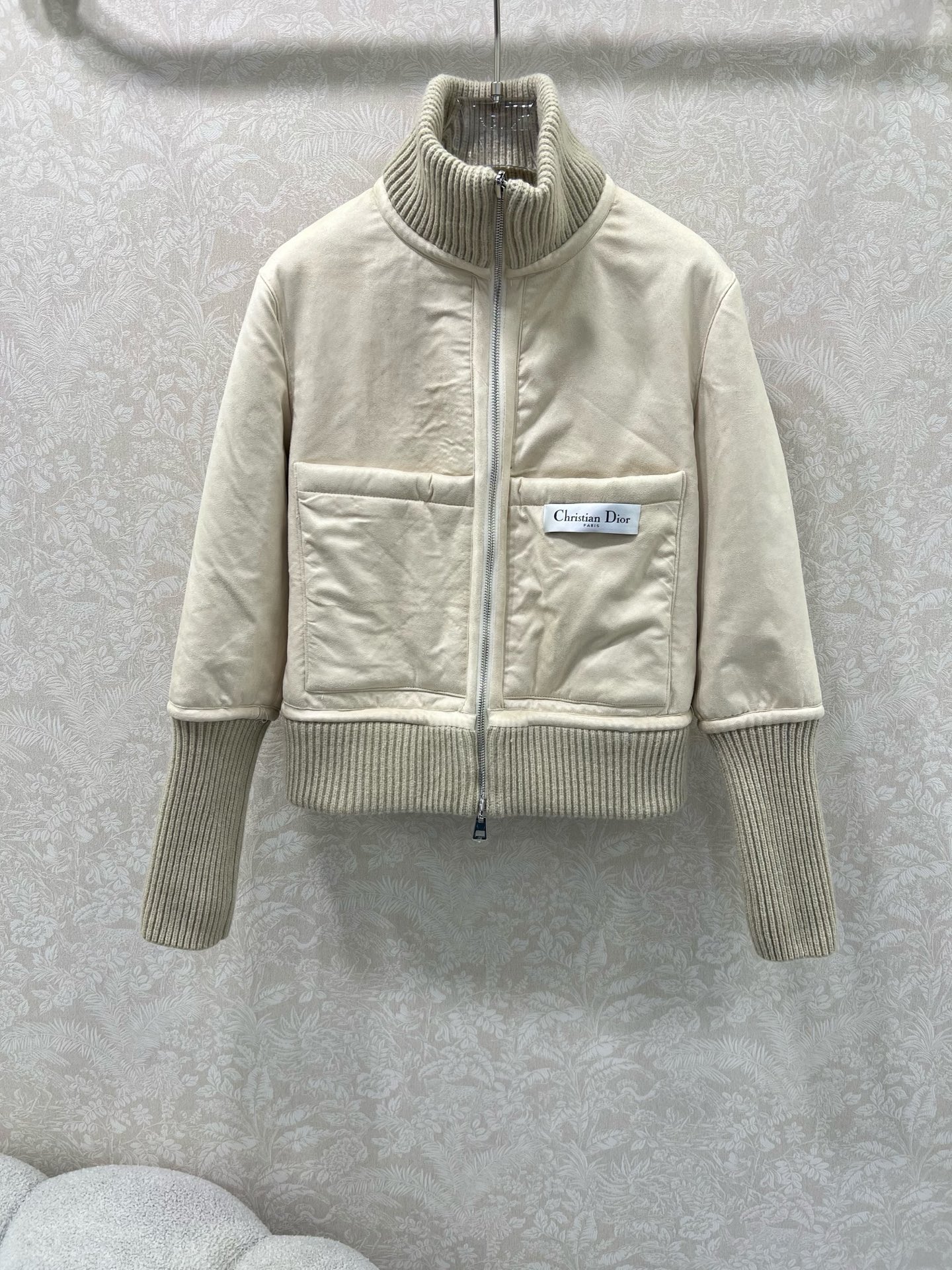 双面🔥🔥Dio*25新款两面穿环保再生毛夹克外套定制YB进口材质，质感细腻，穿搭舒适，立领拉链夹克外套，