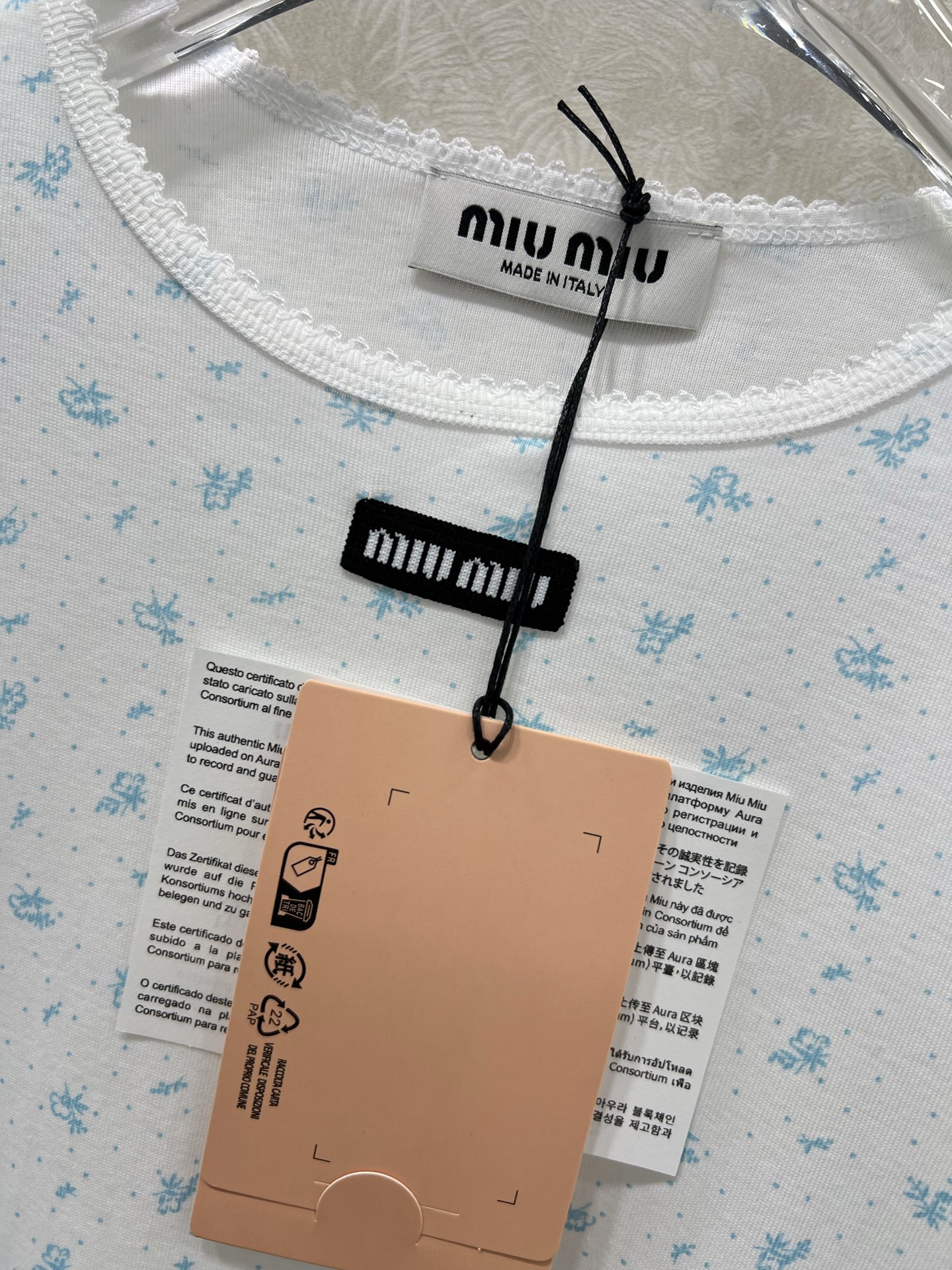 🔥🔥Miuni*25新款圆领碎花长袖连衣裙 全棉材质，清透舒适，弹力十足，圆领短袖裁剪，领口袖口螺纹波浪