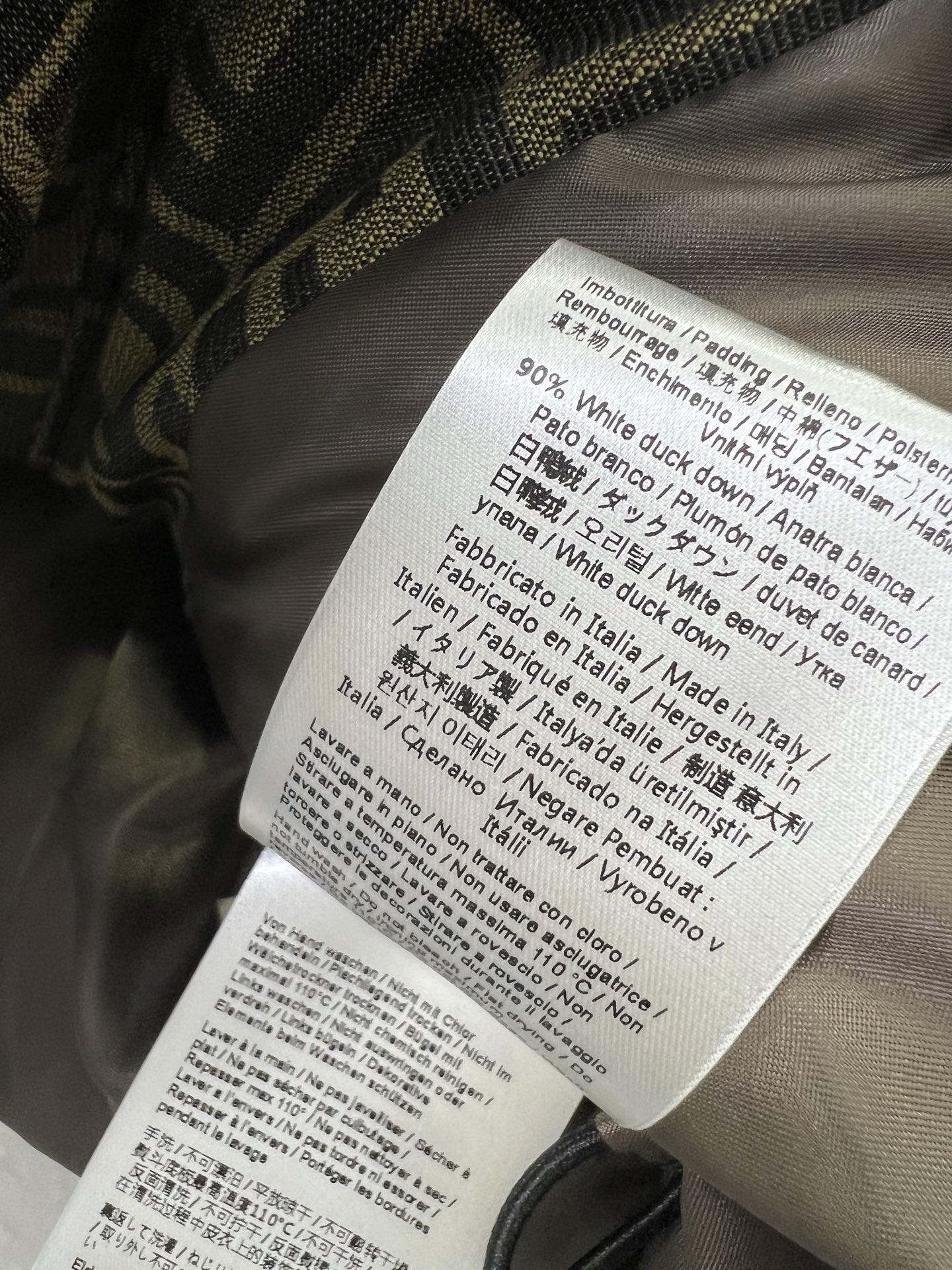 🔥🔥FEND*25新款小立领提花羽绒外套 90白鸭绒 双F提花满印时髦好看 版型很赞 定制的提花面料 气