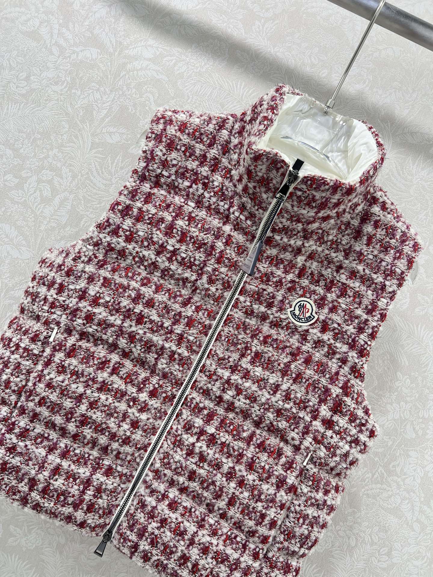 🔥🔥Mon*ler 25FW秋冬新款 ANDRONNE丝线格纹小香编织面料羽绒马甲 丨⚠独家yb开发！高