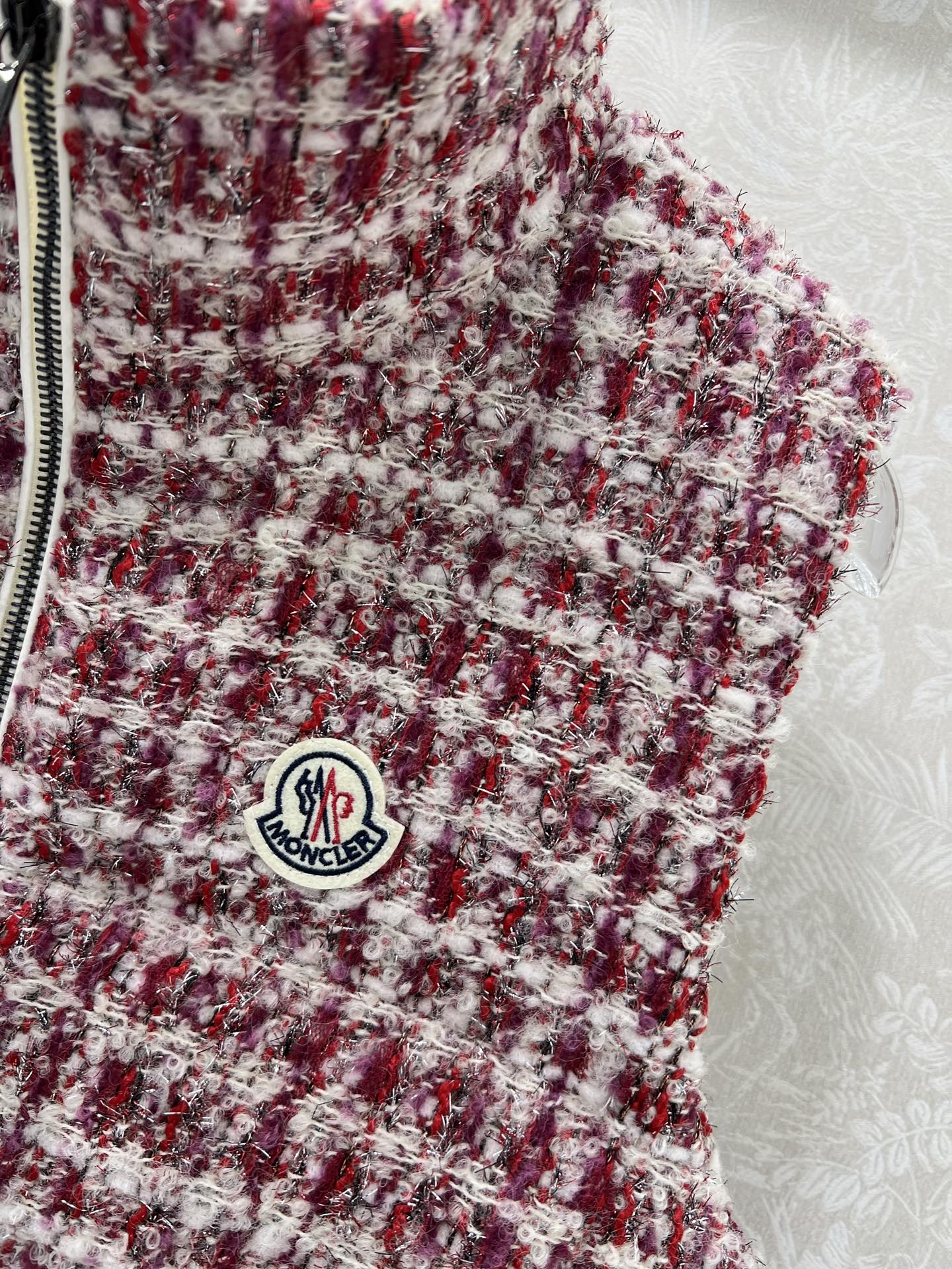 🔥🔥Mon*ler 25FW秋冬新款 ANDRONNE丝线格纹小香编织面料羽绒马甲 丨⚠独家yb开发！高