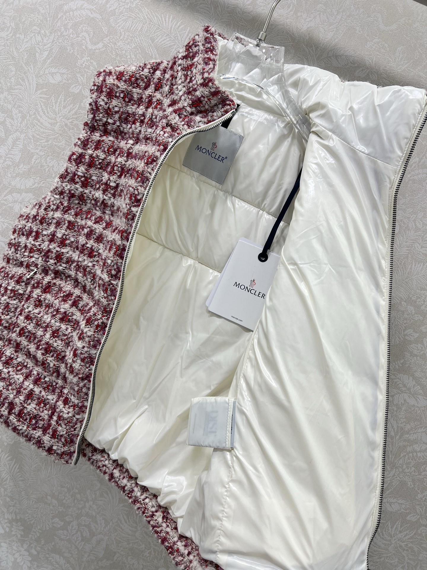 🔥🔥Mon*ler 25FW秋冬新款 ANDRONNE丝线格纹小香编织面料羽绒马甲 丨⚠独家yb开发！高